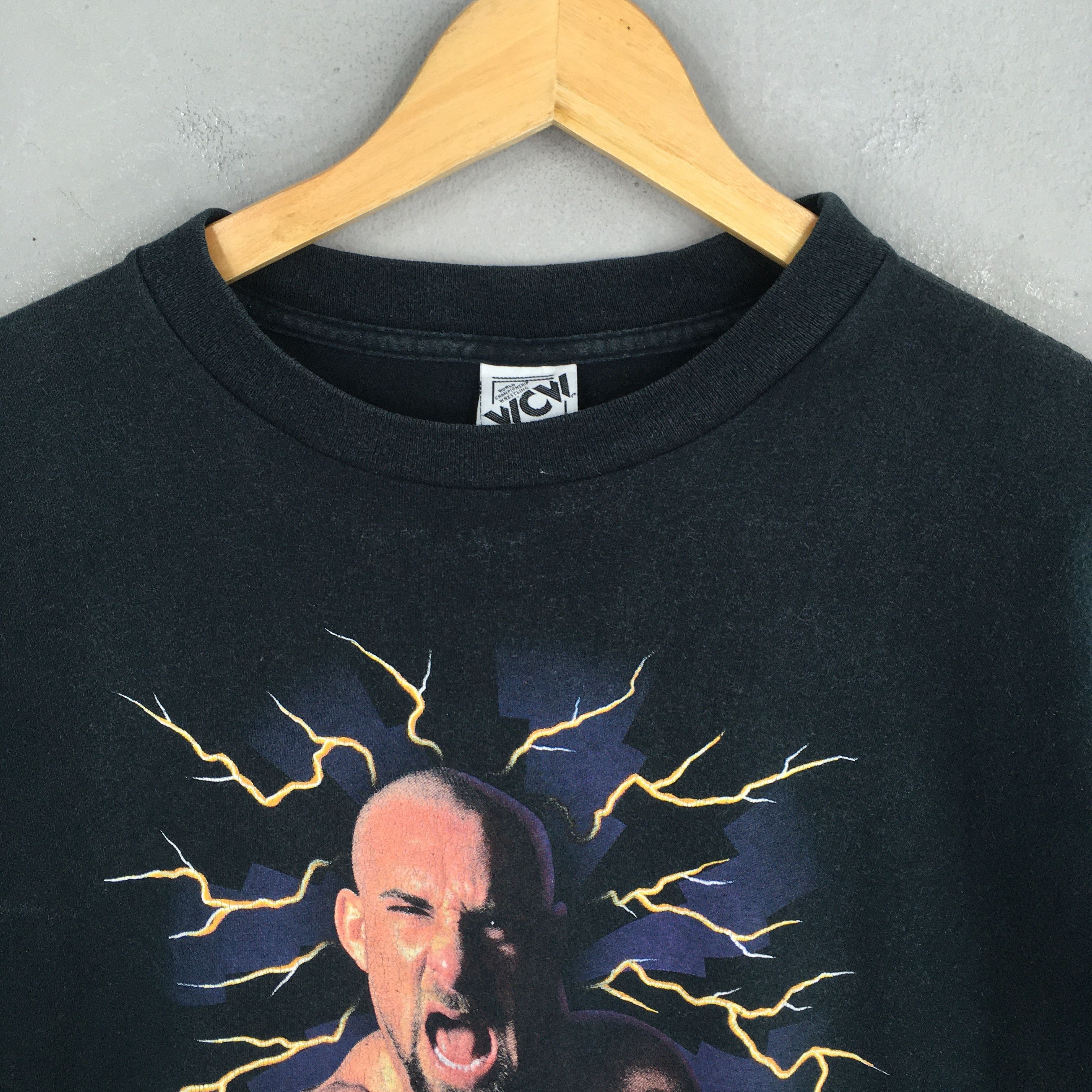 Vintage × WWE × WWF Vintage WCW Goldberg Wrestling Black T Shirt XLarge Size US XL / EU 56 / 4 - 2 Thumbnail