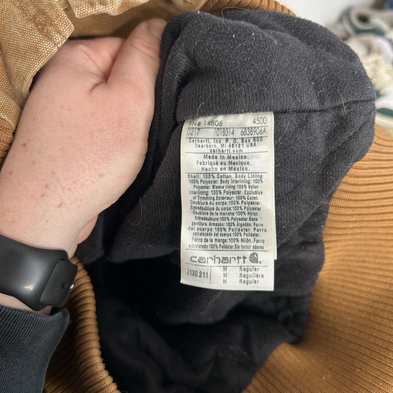 Carhartt Carhartt Hooded Quilt-Lined Active Jacket “Brown” J130-211 Size US M / EU 48-50 / 2 - 12 Thumbnail