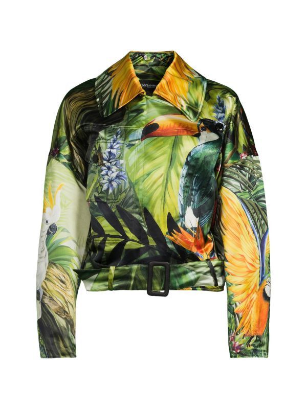 Dolce & Gabbana o1y0825 Biker Jacket in Multicolor Size XS / US 0-2 / IT 36-38 - 1 Thumbnail