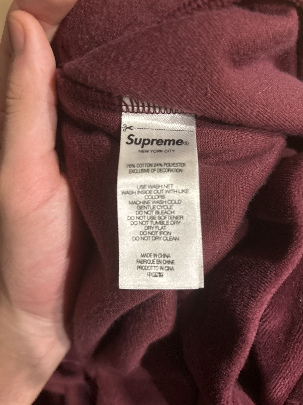 Supreme Supreme Studded Velour Track Jacket 'Burgundy Vintage Size US M / EU 48-50 / 2 - 6 Thumbnail
