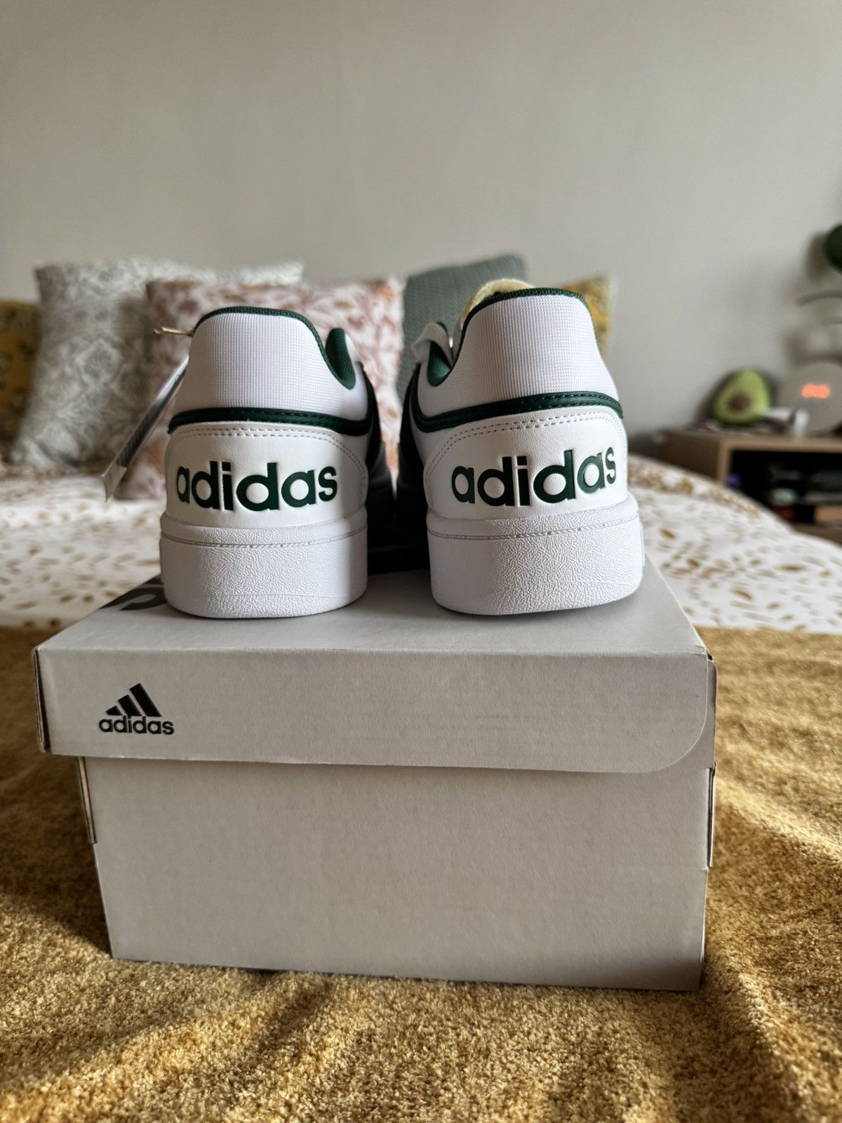 Adidas Adidas Hoops 3.0 Low Sneakers - White/Multi-Green Size US 7.5 / EU 40-41 - 5 Thumbnail