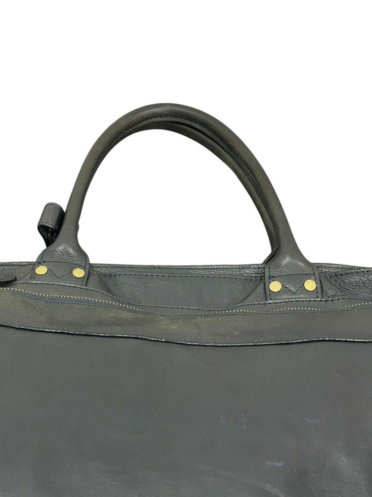 Genuine Leather Full Leather Complete Works Tote Brief Bag 1🟩7 Size ONE SIZE - 9 Thumbnail