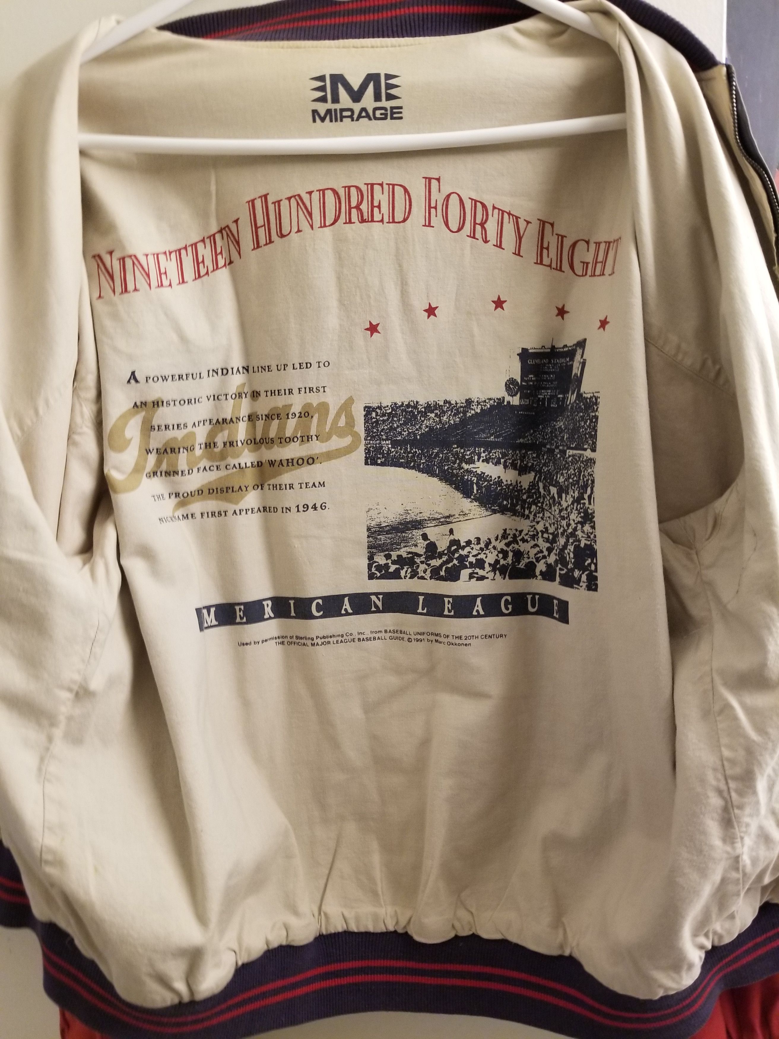 Mirage Vintage Cleveland Indians Jacket Size US M / EU 48-50 / 2 - 3 Thumbnail