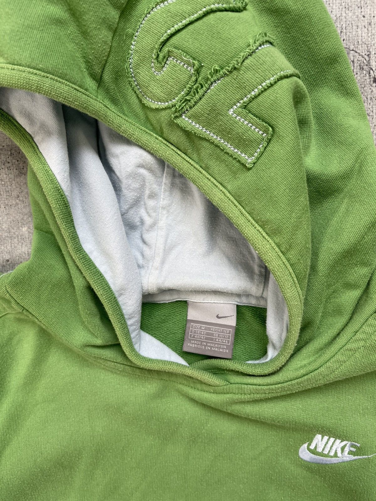 Nike Vintage Y2k Nike Hoodie Big Swoosh Womens Streetwear Size M / US 6-8 / IT 42-44 - 6 Thumbnail
