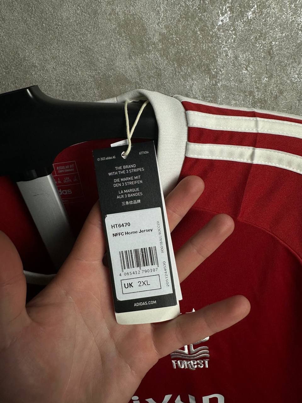 Adidas Adidas 2023-24 Nottingham Forest Home Shirt Soccer Jersey Size US XXL / EU 58 / 5 - 8 Thumbnail