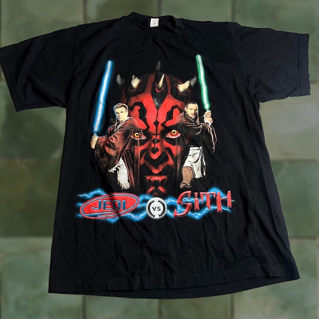 Kith × Star Wars Kith x Star Wars Jedi Vs Sith Vintage Tee Black