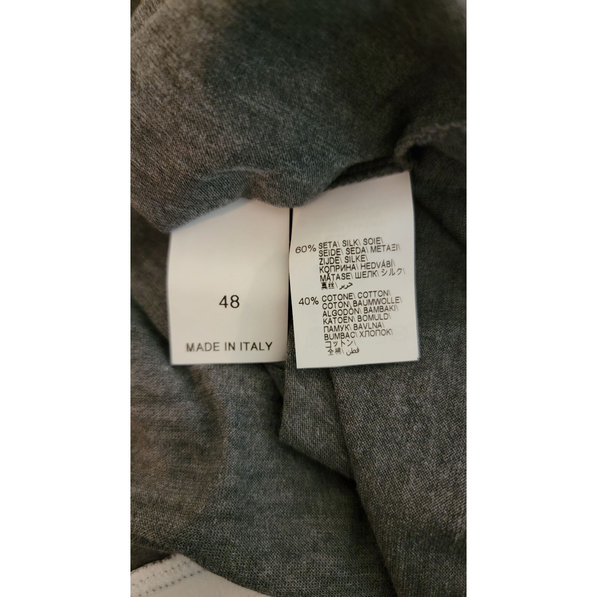 Brunello Cucinelli Brunello Cucinelli Layered-Effect Silk-Cotton Polo Shirt – S Size US M / EU 48-50 / 2 - 6 Thumbnail