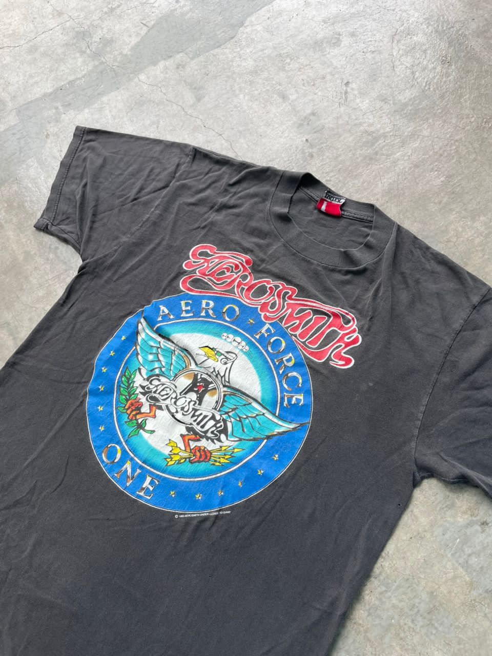 Aerosmith Vintage 90s Aerosmith Aero Force One Band Tees Size US L / EU 52-54 / 3 - 9 Thumbnail