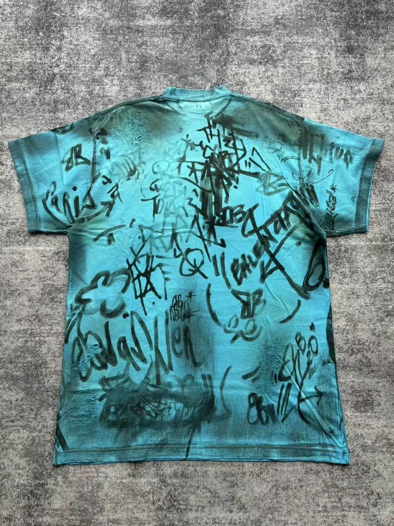 Balenciaga Balenciaga Blue Manchester United Graffiti Destruction Sho Size US S / EU 44-46 / 1 - 2 Thumbnail