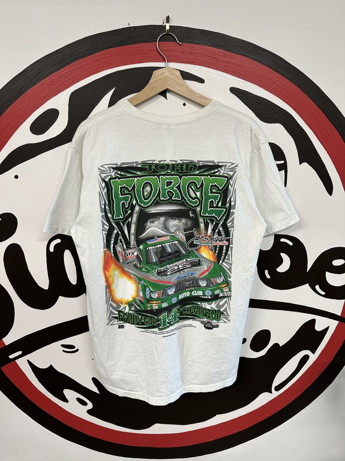 Vintage Vintage 2010 John Force Racing Mullet Tee Size US L / EU 52-54 / 3 - 5 Thumbnail