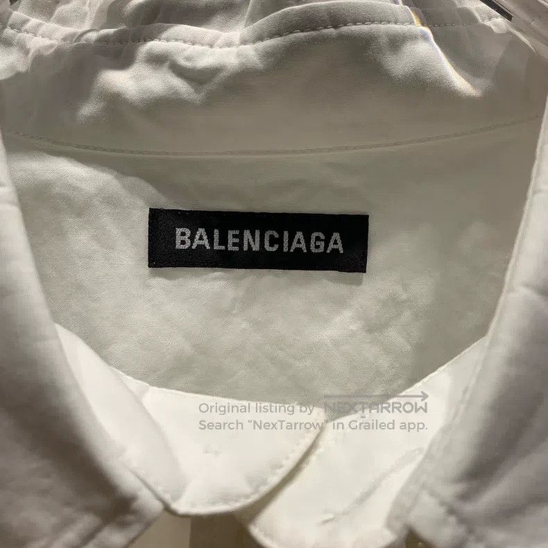 Balenciaga Balenciaga Letter Printed Collar Single-Breasted Long-Slee Size US XS / EU 42 / 0 - 2 Thumbnail