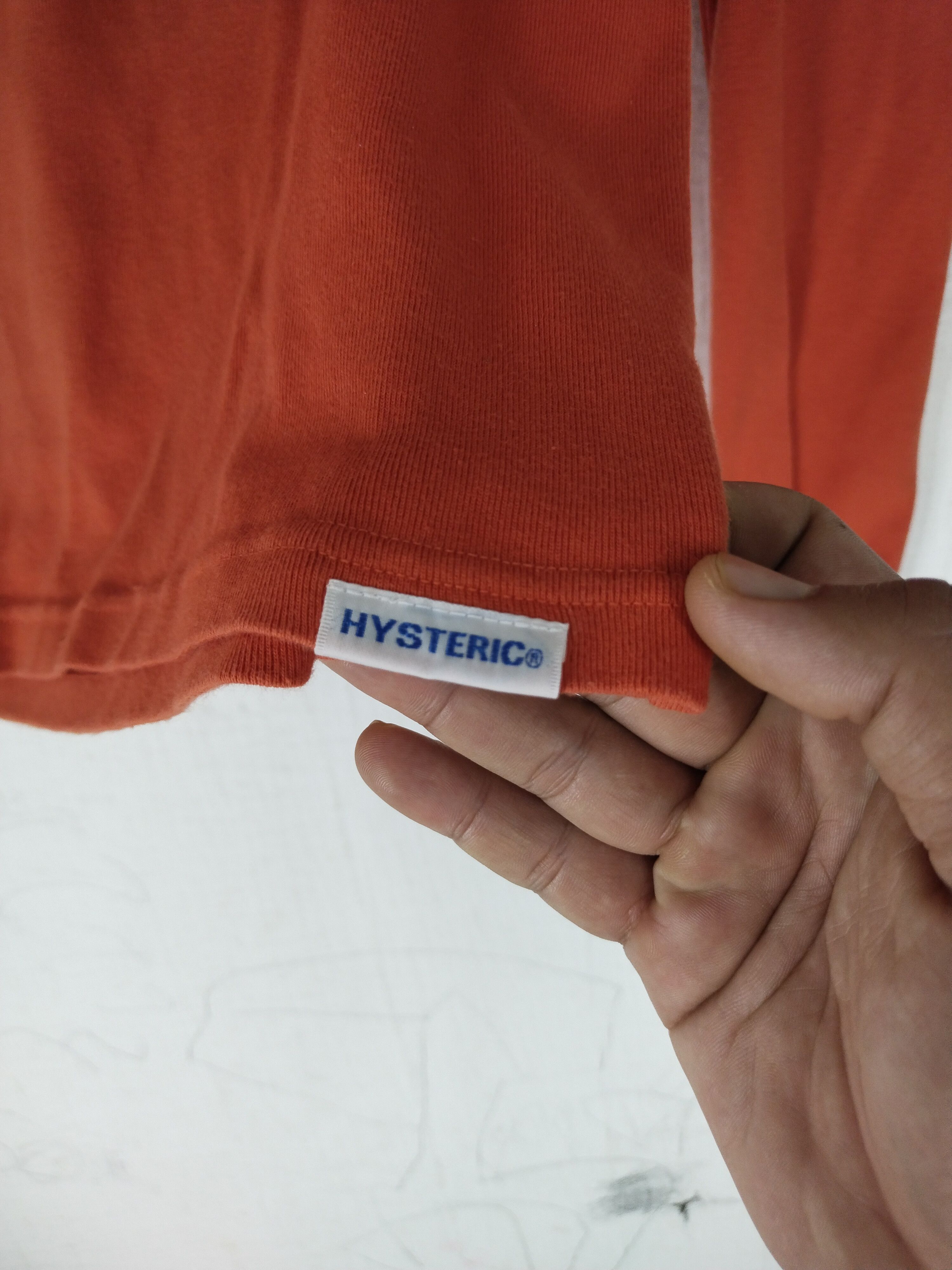 Hysteric Glamour Vtg Hysteric Glamour Spellout Orenge Tee Interested S - M Size S / US 4 / IT 40 - 6 Thumbnail