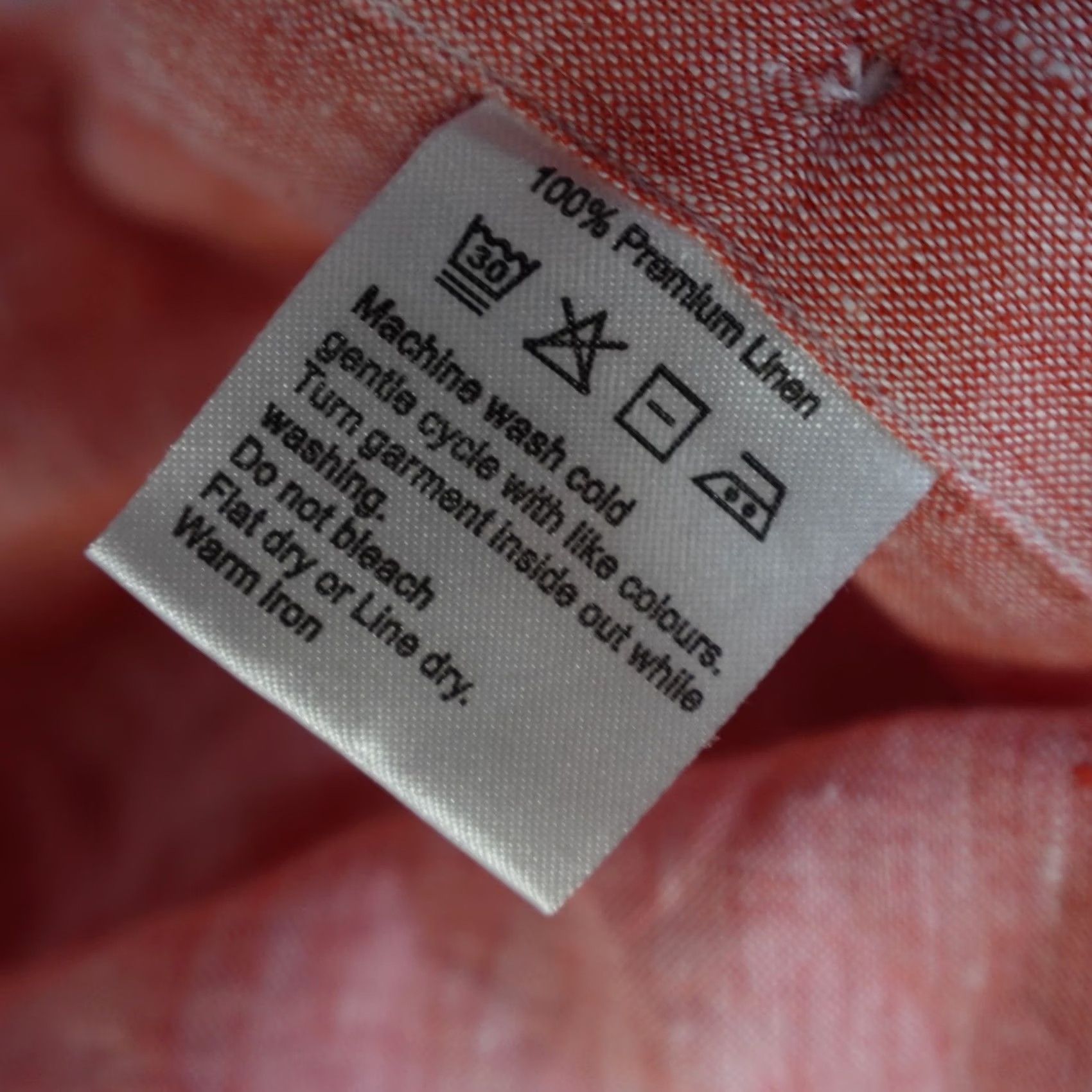 Vintage Spier & Mackay Shirt Large 16 Pink Heather 100% Linen Slim Button-Up Collared Long Sleeve Casual Mens Size US L / EU 52-54 / 3 - 4 Thumbnail