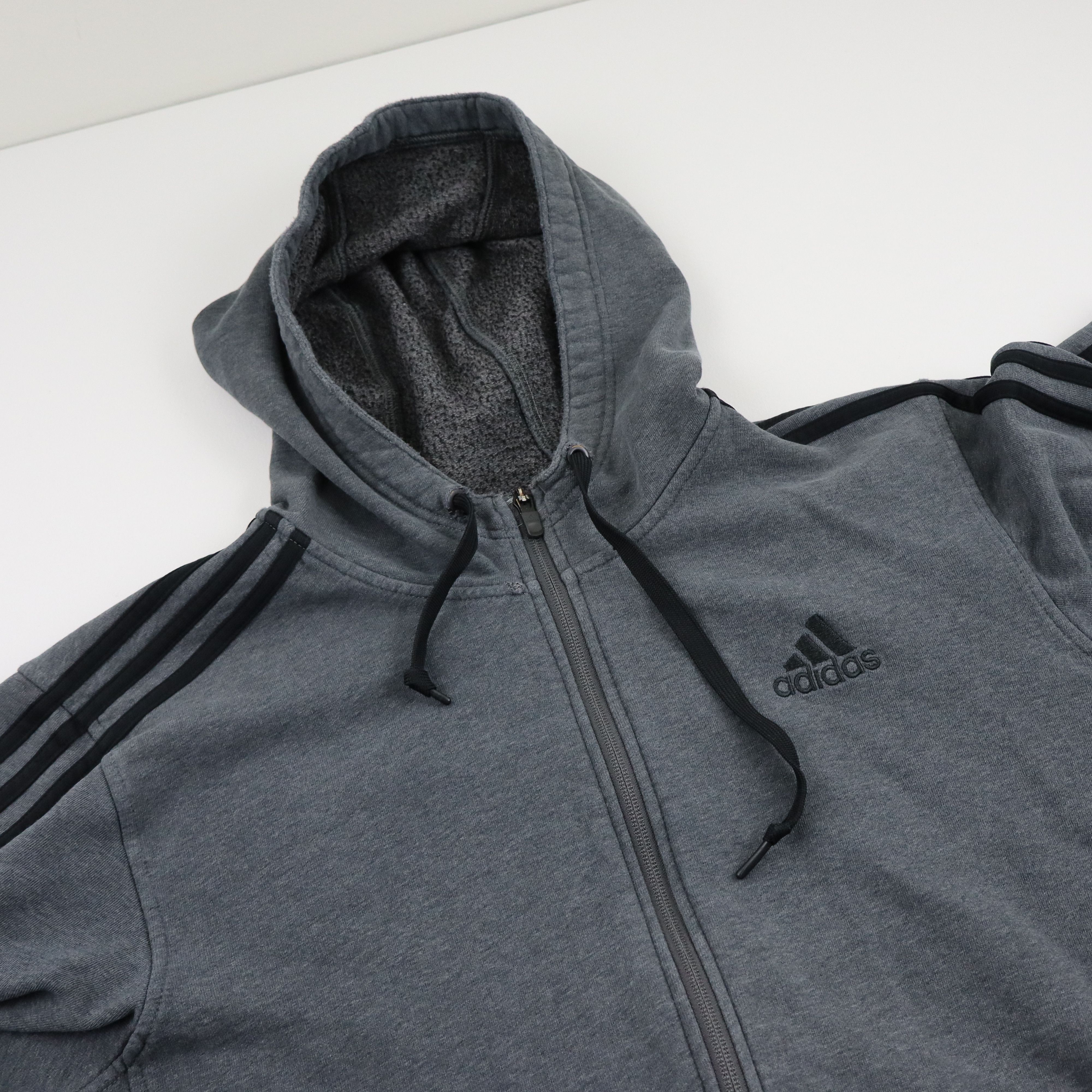 Adidas × Russell Athletic × Vintage Adidas Baggy Grunge Faded Heavyweight Hoodie Mens XL 90s Y2K Size US XL / EU 56 / 4 - 3 Thumbnail