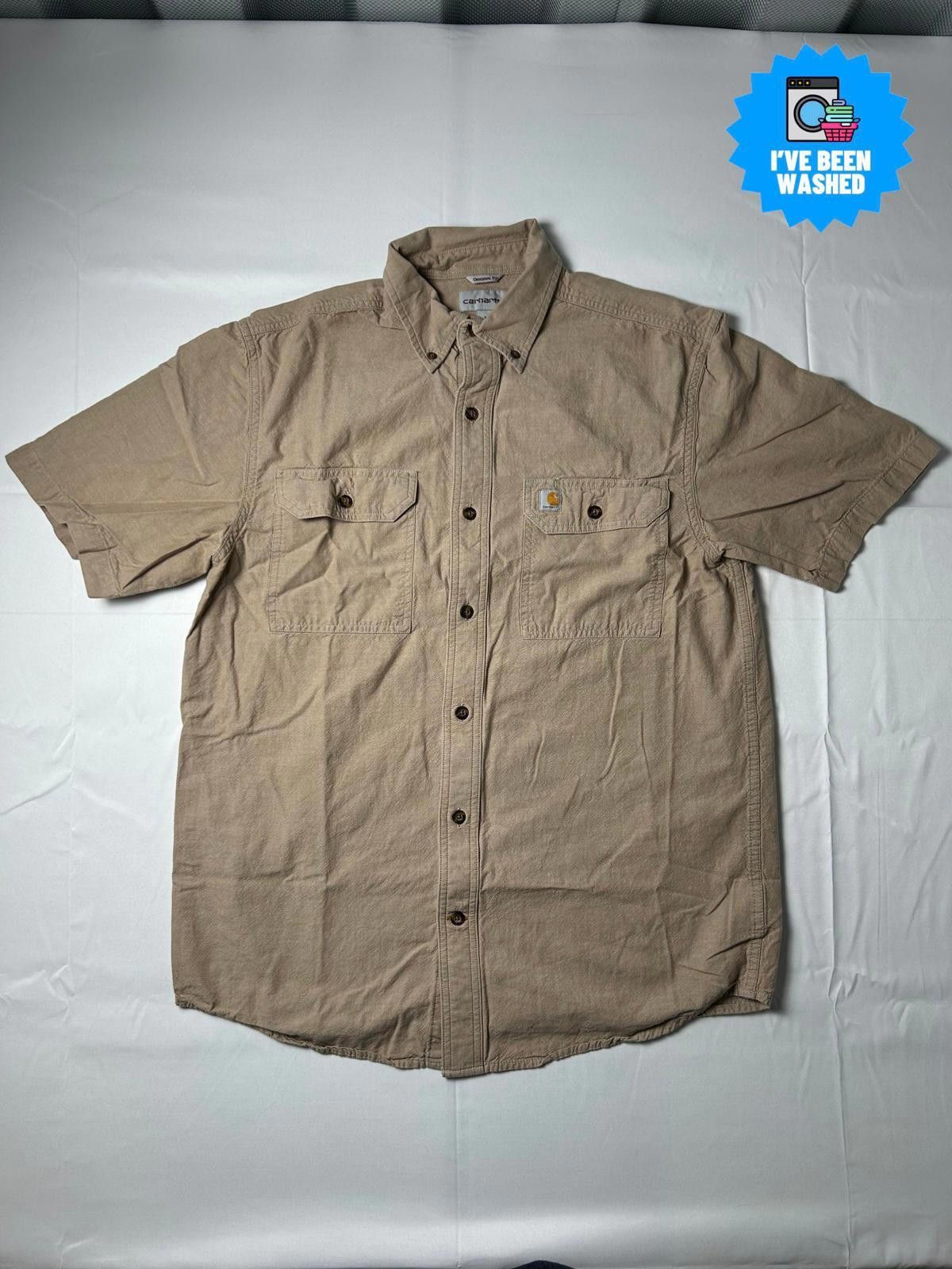 Carhartt Carhartt Pocket Shirt Heavyweight Tan Overshirt Workwear Size US M / EU 48-50 / 2 - 1 Thumbnail