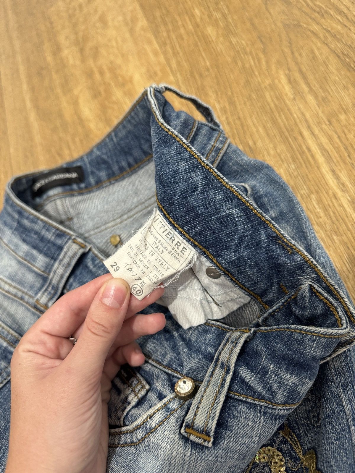 Dolce & Gabbana VINTAGE DOLCE&GABBANA 2000s DENIM PANTS JEANS Size 29" - 7 Thumbnail