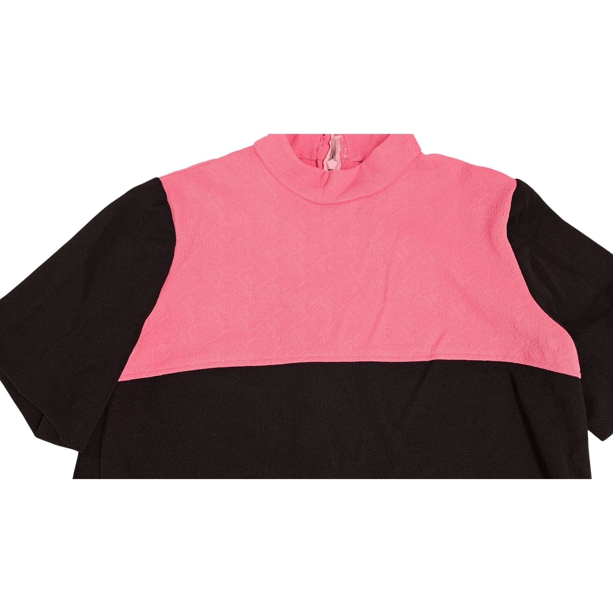 Handmade Vintage Handmade Pant Suit Pink Black Top Polyester 2 Piece Size L / US 10 / IT 46 - 7 Thumbnail