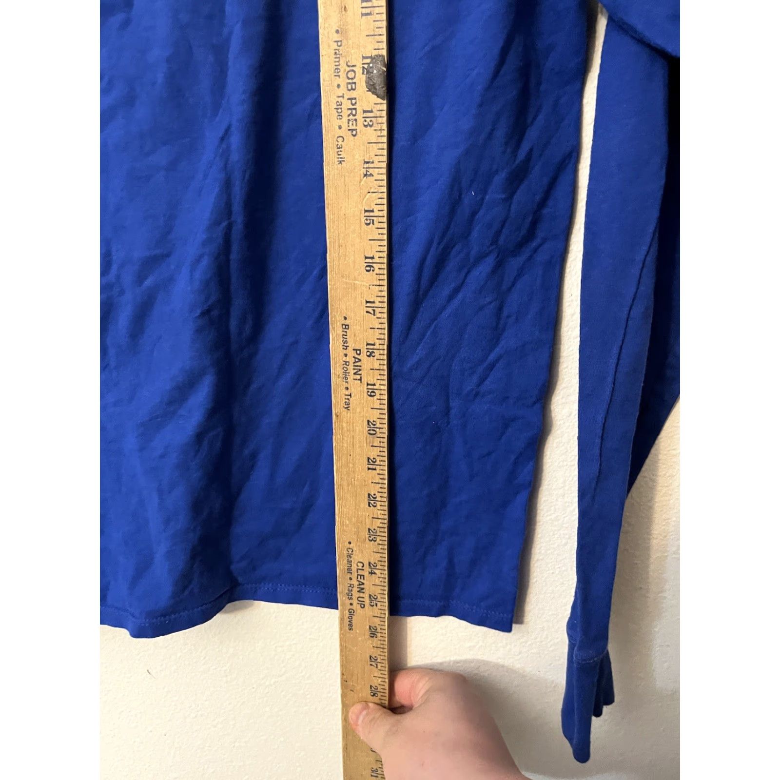 Champion Champion Mens Long Sleeve T Shirt Pullover Logo Blue Small Athleticwear Regular Cotton Mens Shirt Standard Fit Size US S / EU 44-46 / 1 - 5 Thumbnail