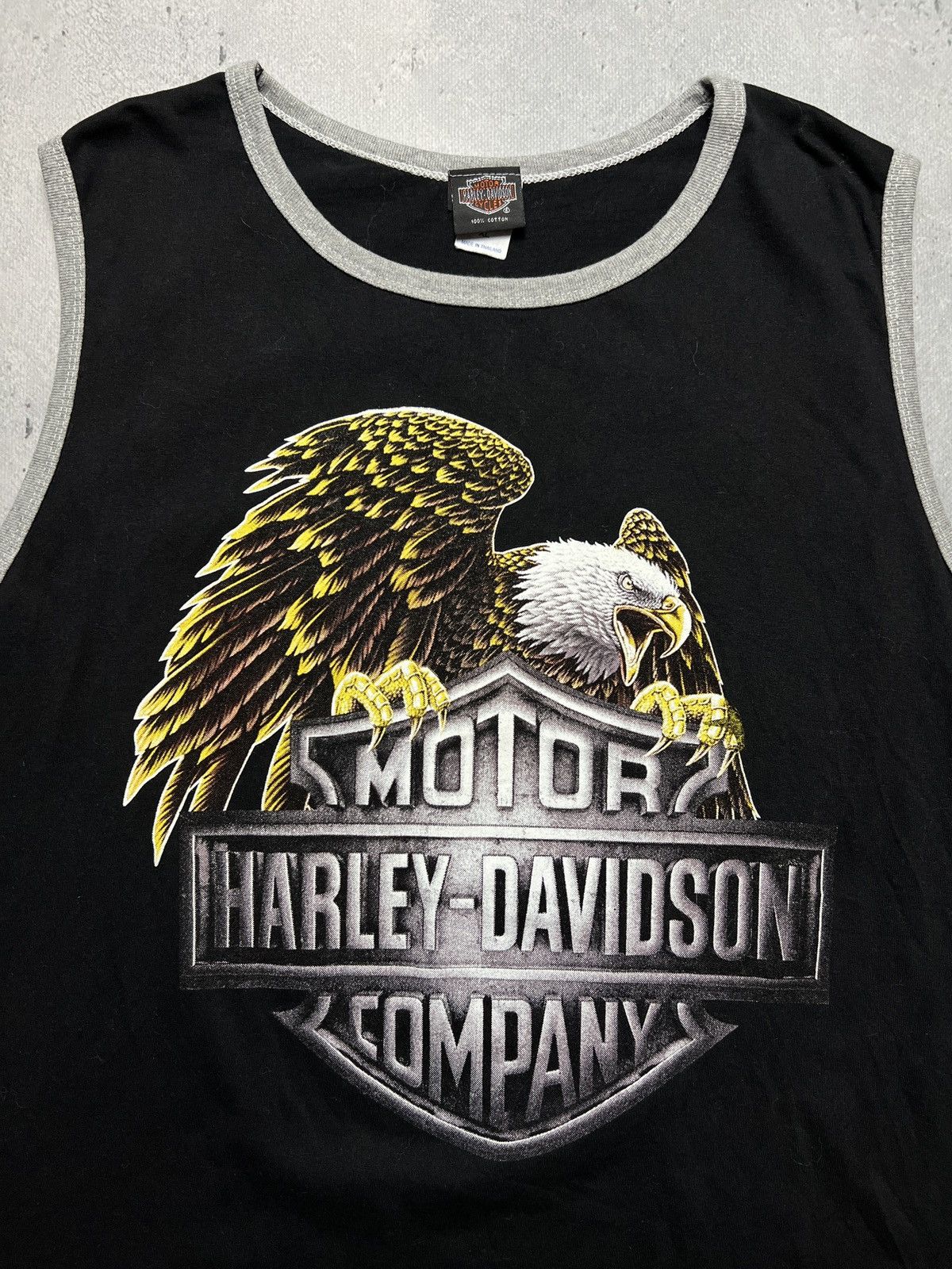 Harley Davidson 3d Emblem Harley Davidson 90s Vintage Eagle Tank Tee USA y2k Size US L / EU 52-54 / 3 - 3 Thumbnail