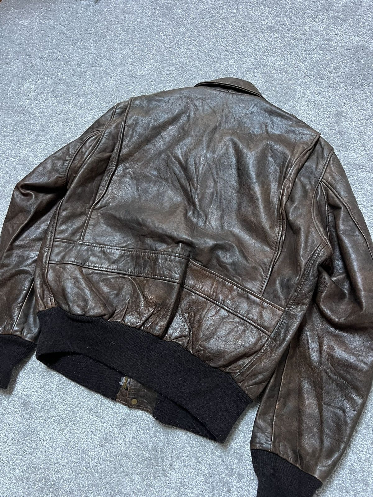 Avirex Vintage Schott Leather Flight Bomber Jacket Size M Size US M / EU 48-50 / 2 - 7 Thumbnail