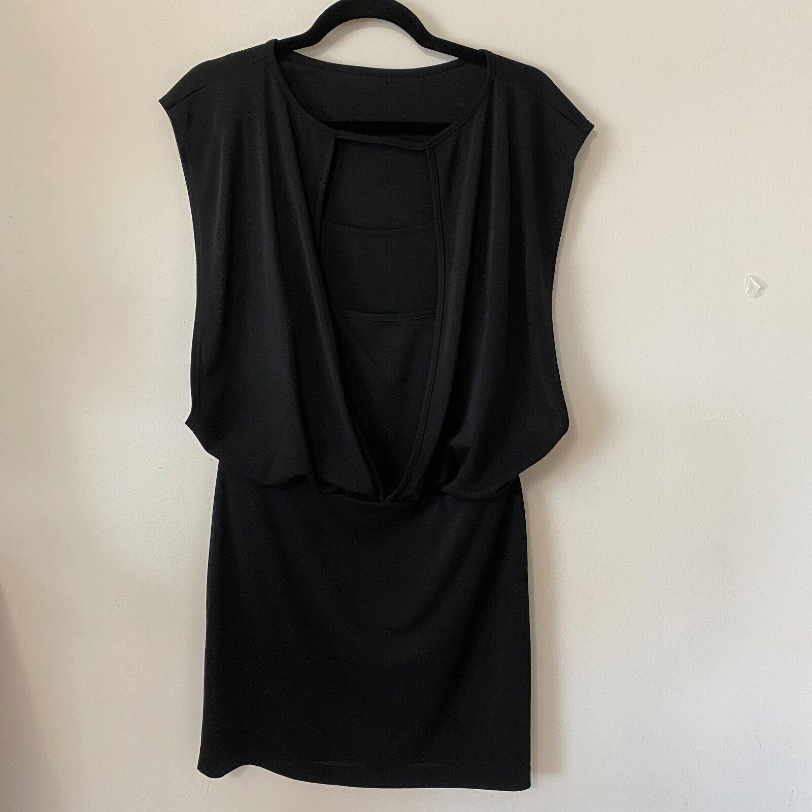 Susana Monaco Susana Monaco Black Fitted Kat Sleeveless Open Back Dress S Size S / US 4 / IT 40 - 5 Thumbnail