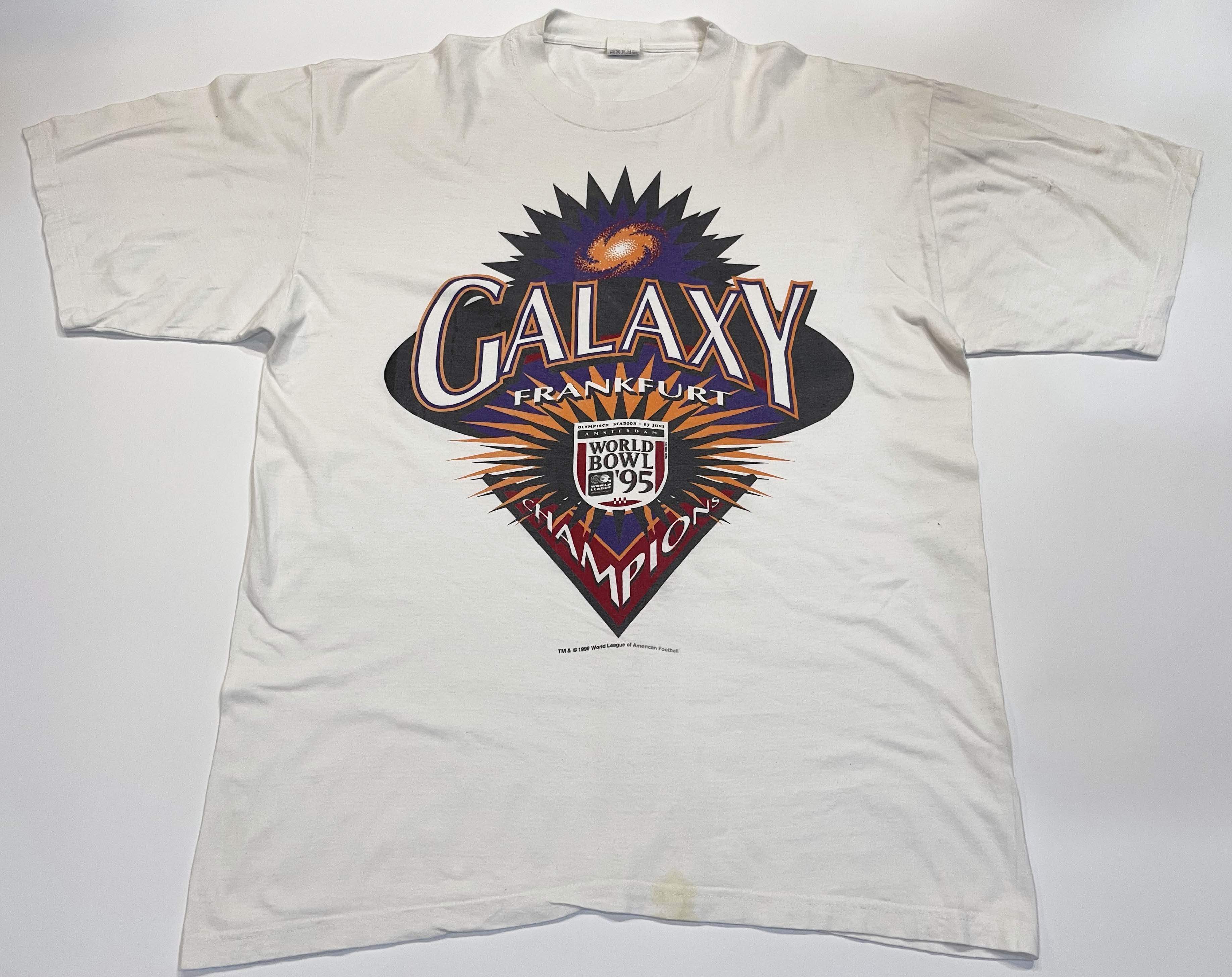 Vintage Vintage 1996 Frankfurt Galaxy World League Football T-Shirt Size US L / EU 52-54 / 3 - 1 Thumbnail