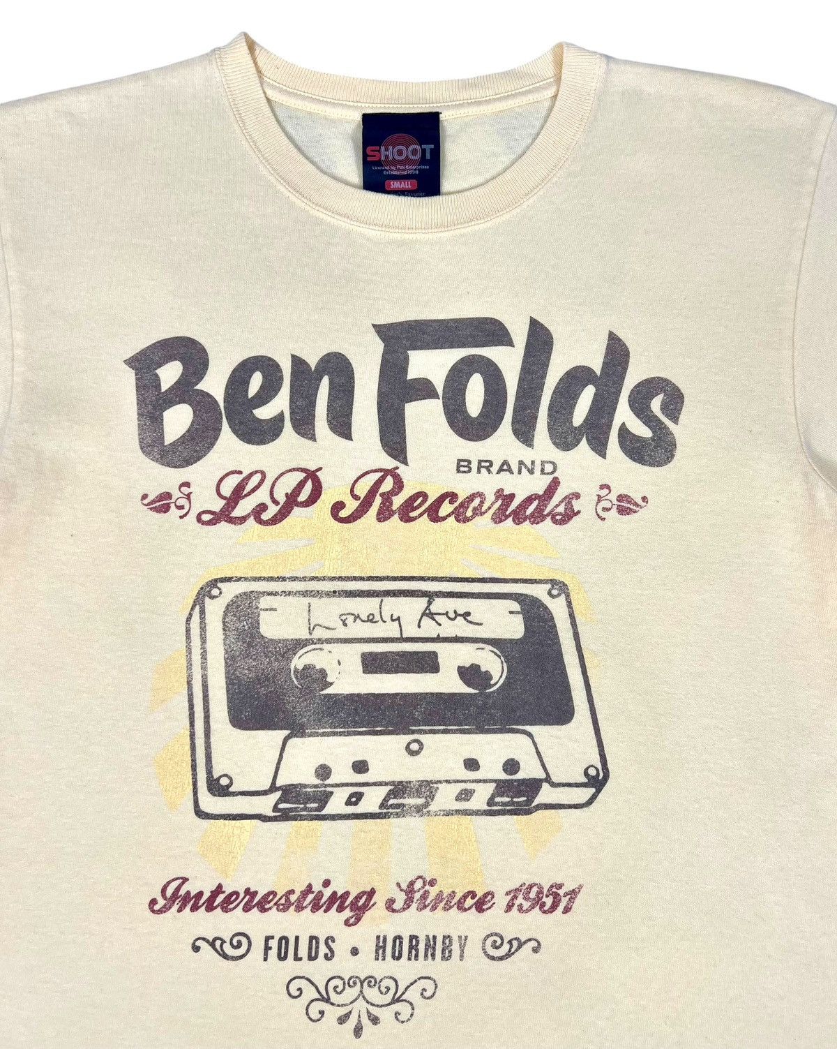 Band Tees Ben Folds Nick Hornby World Lonely Eve Tour tee Size US S / EU 44-46 / 1 - 3 Thumbnail