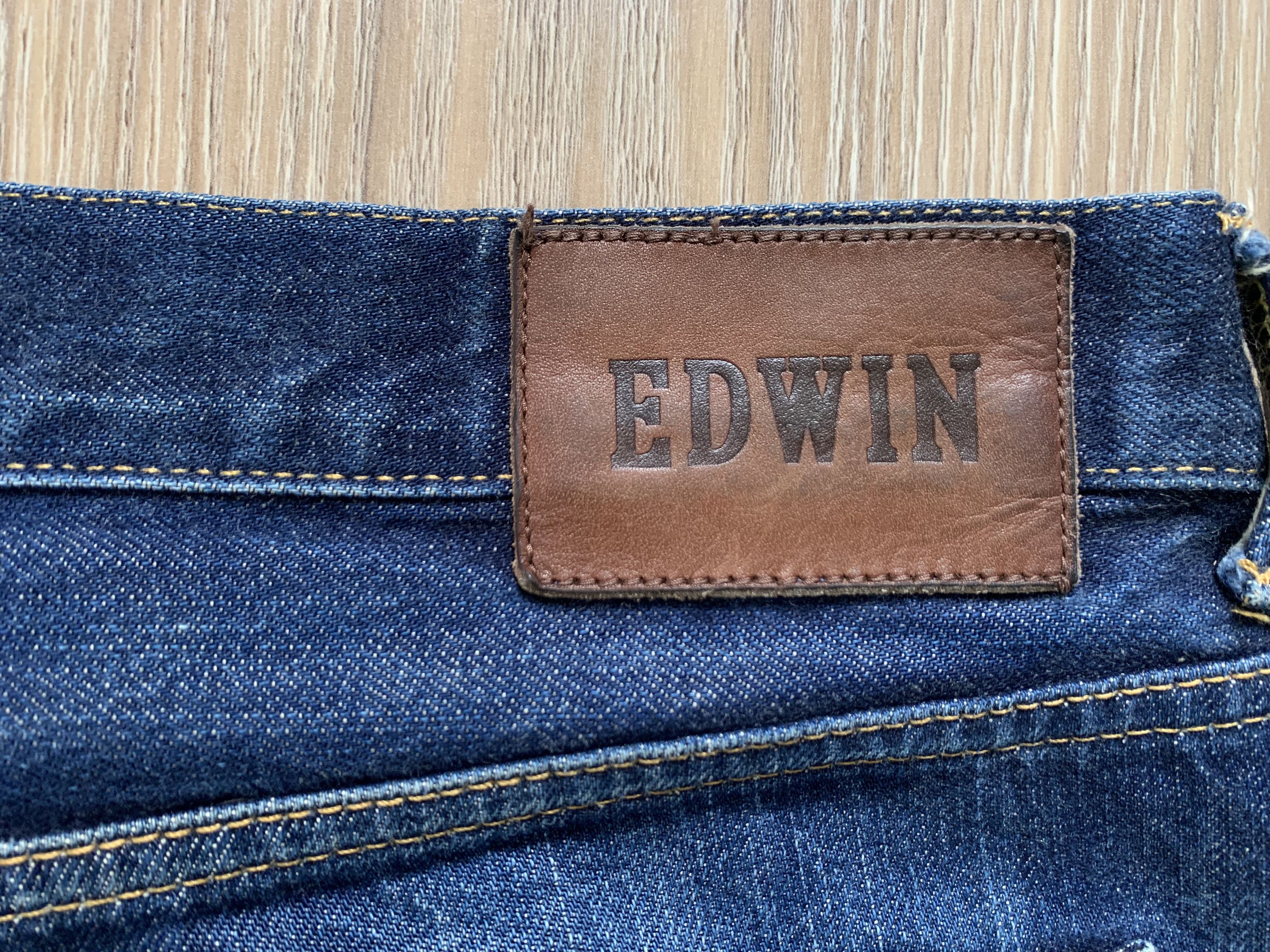 Edwin Vintage Edwin ED-80 Rainbow Selvedge Denim Slim Jeans Size US 30 / EU 46 - 8 Thumbnail