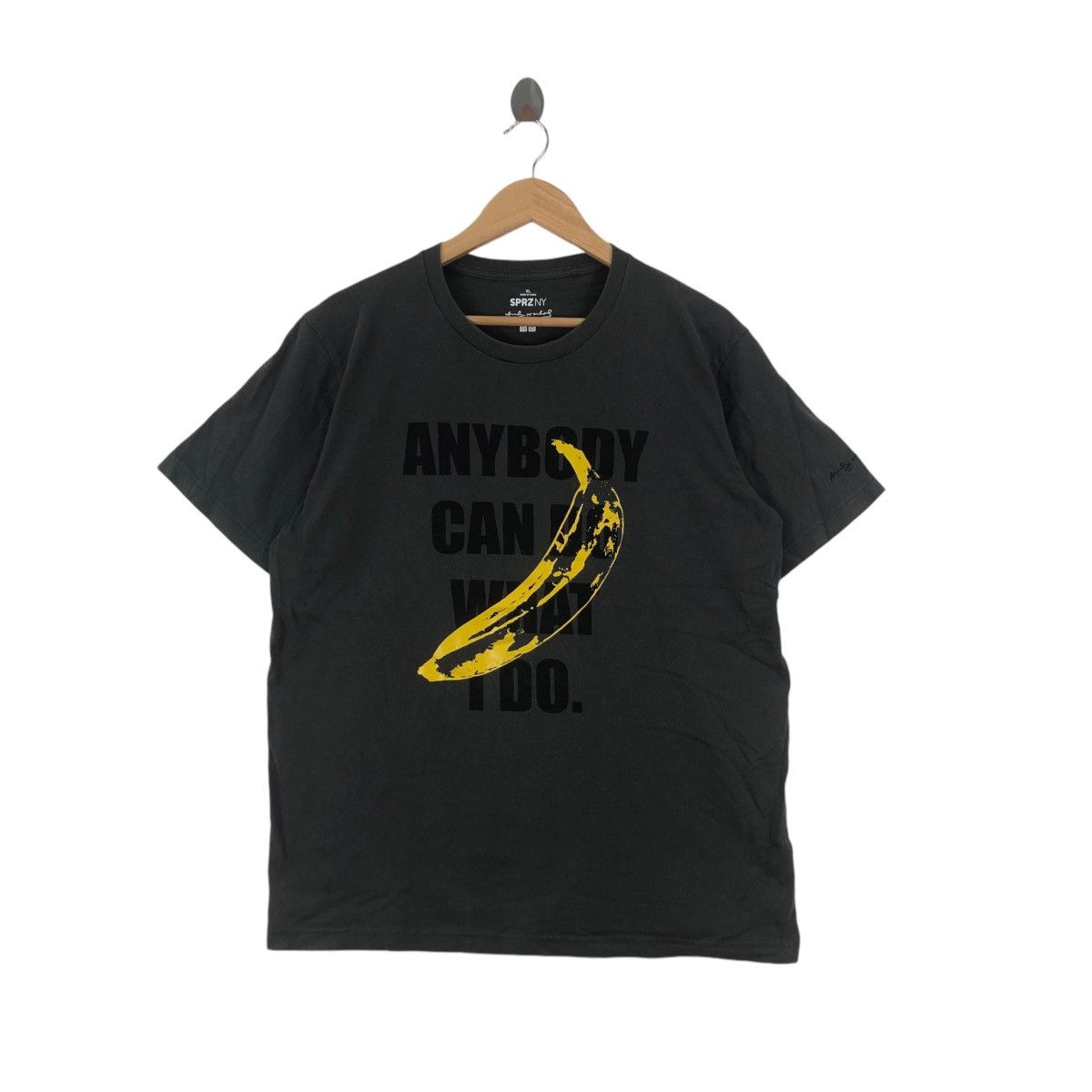 Uniqlo ANDY WARHOL x UNIQLO Banana Pop Art Tee Shirt Top Velvet Size US XL / EU 56 / 4 - 1 Thumbnail