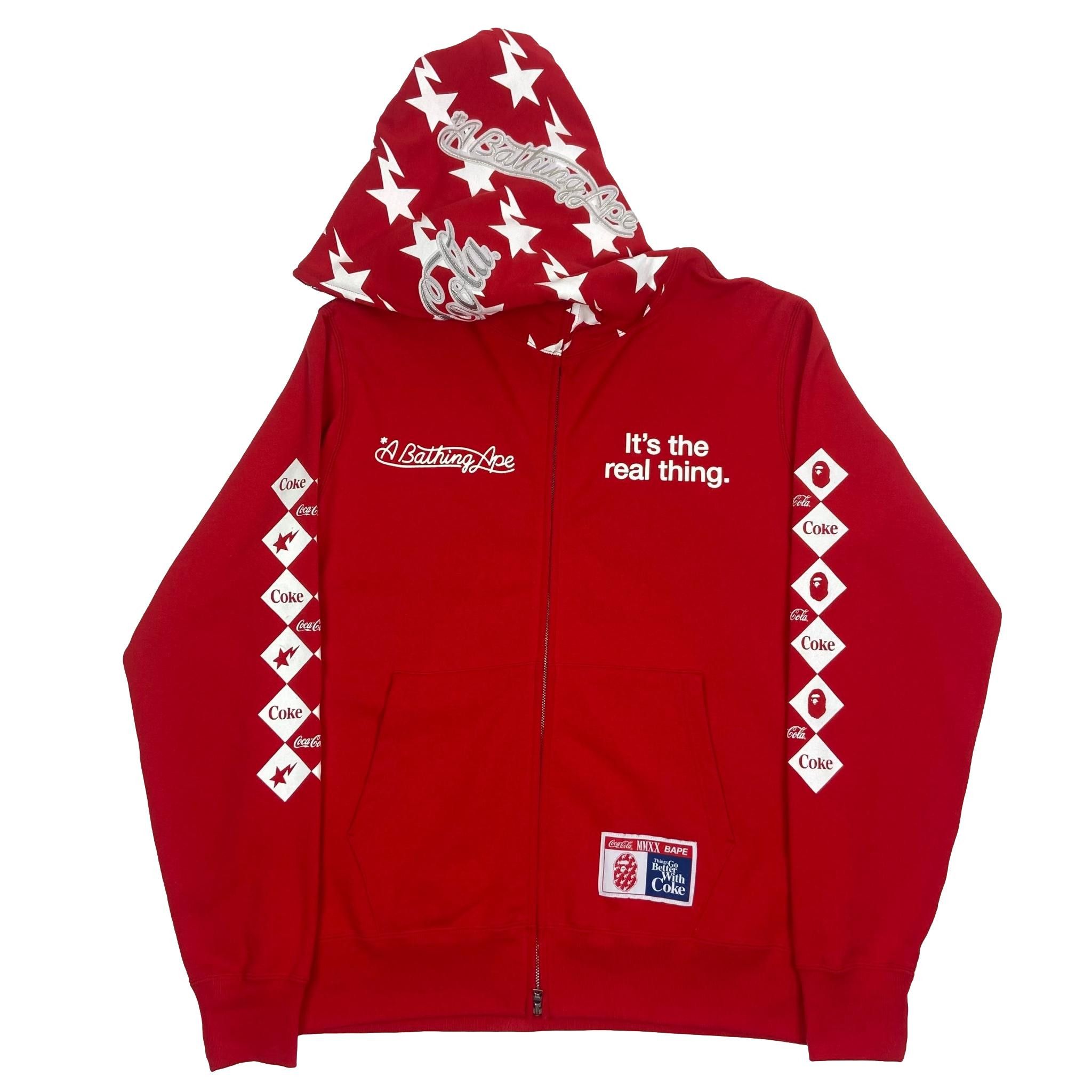 Bape × Coca Cola Bape x Coca Cola Full Zip Hoodie | Grailed