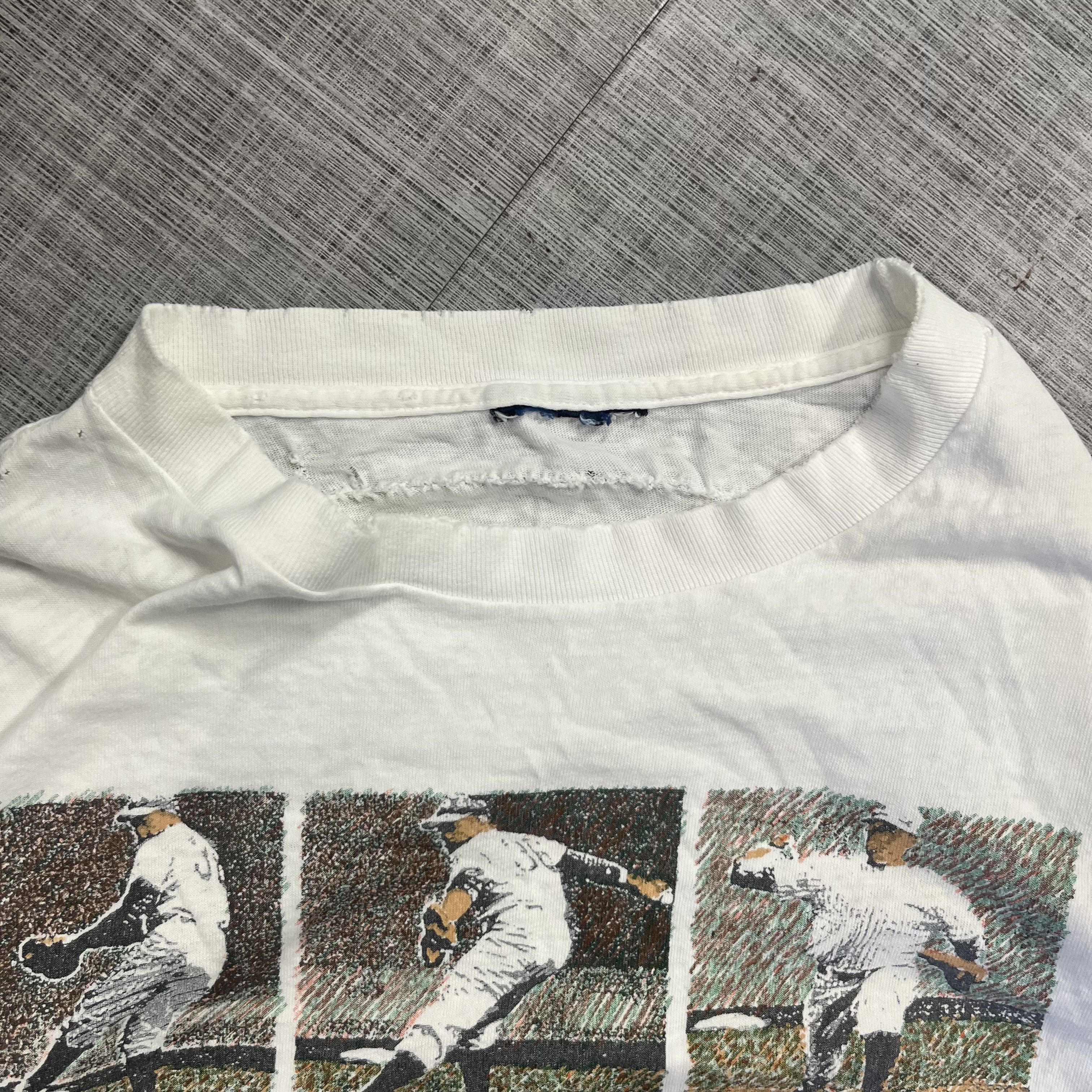 Majestic × Starter VTG 90s Antonomy of a Pitch Baseball Tee Size US XL / EU 56 / 4 - 4 Thumbnail