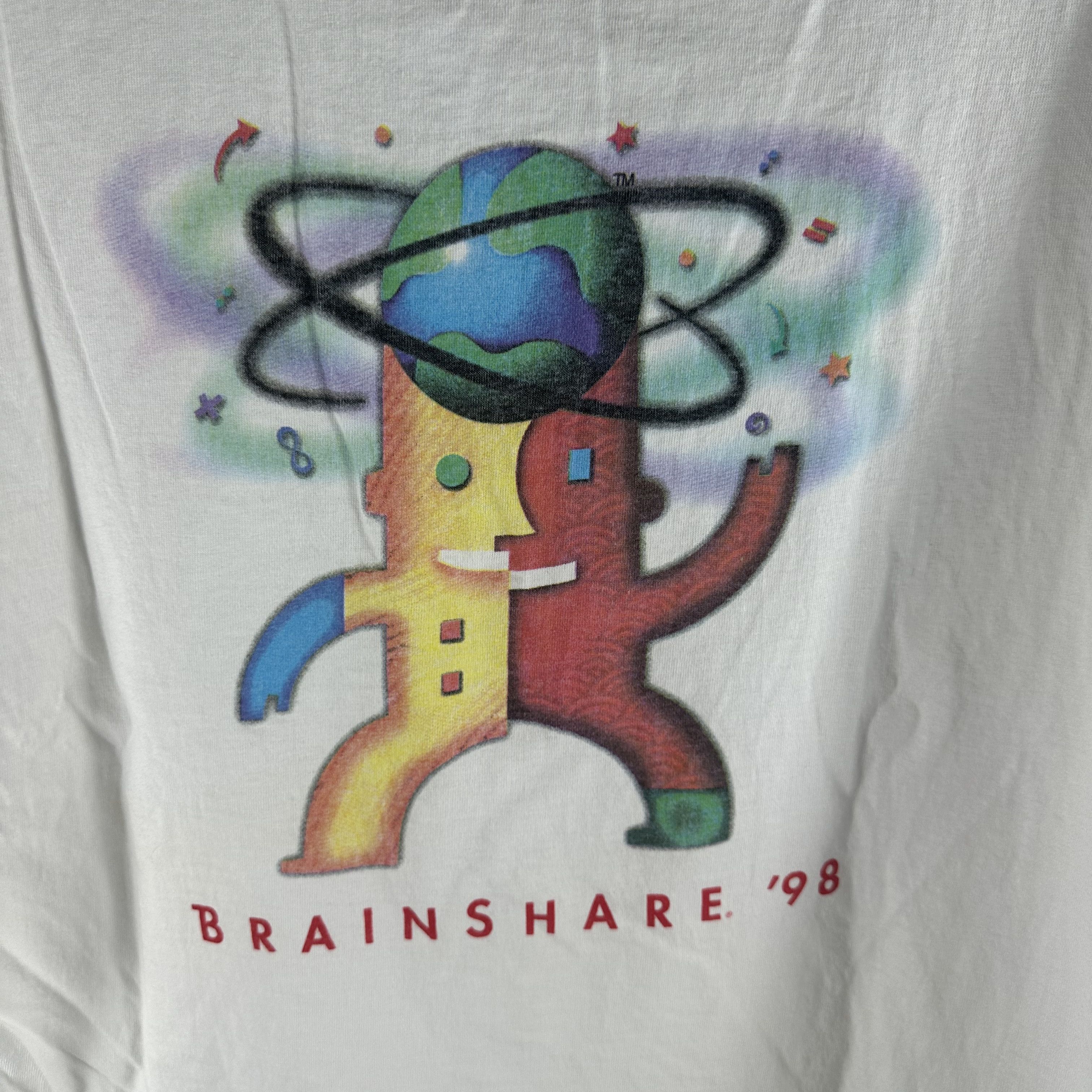 Vintage Vintage 1998 Novell Software Brainshare Computer T-shirt Size US XL / EU 56 / 4 - 4 Thumbnail