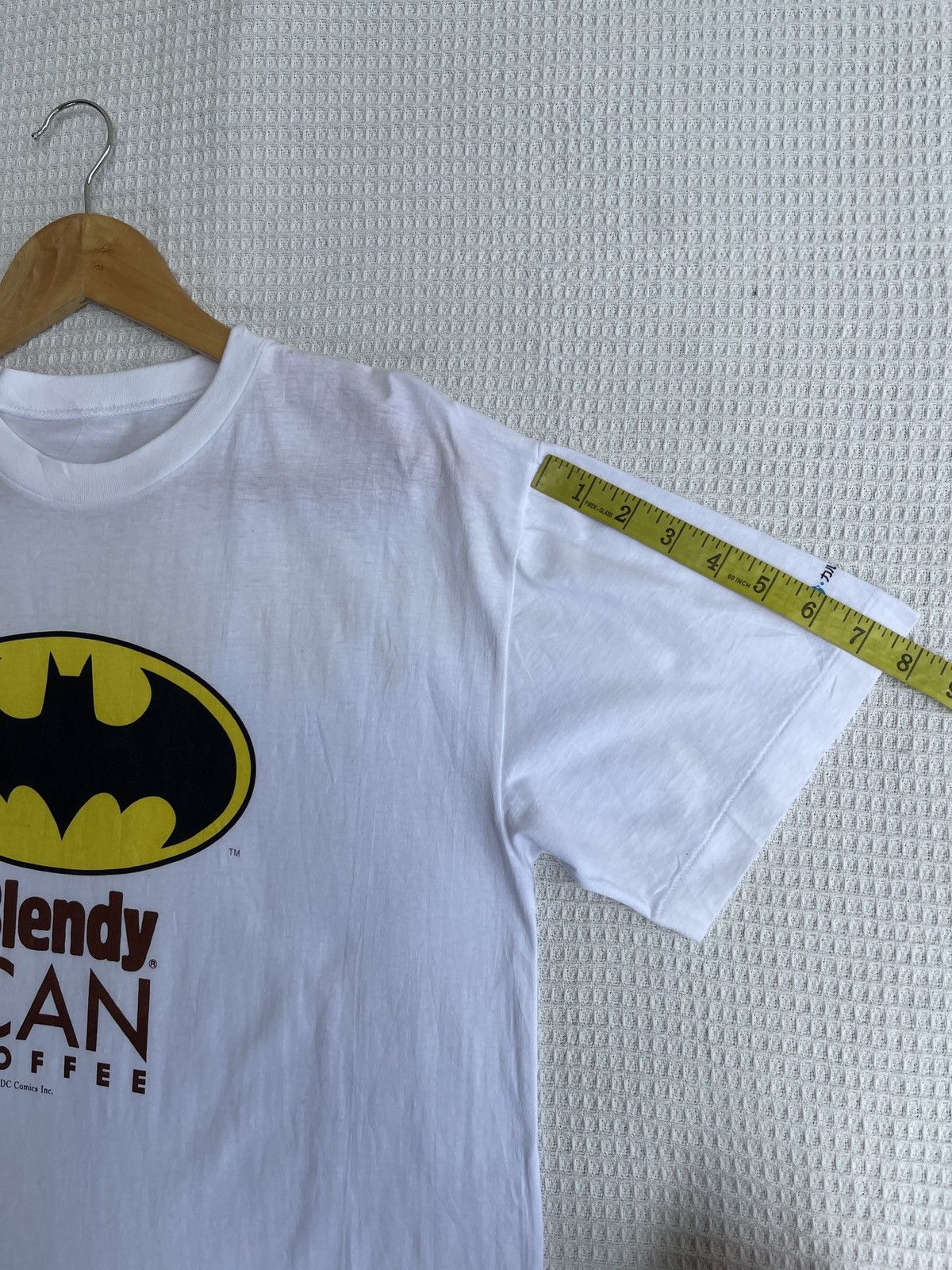 Vintage LastDrop🔥Rare🔥Vtg93’ BATMAN Blendy Can Coffee Single T Shirt Size US M / EU 48-50 / 2 - 10 Thumbnail