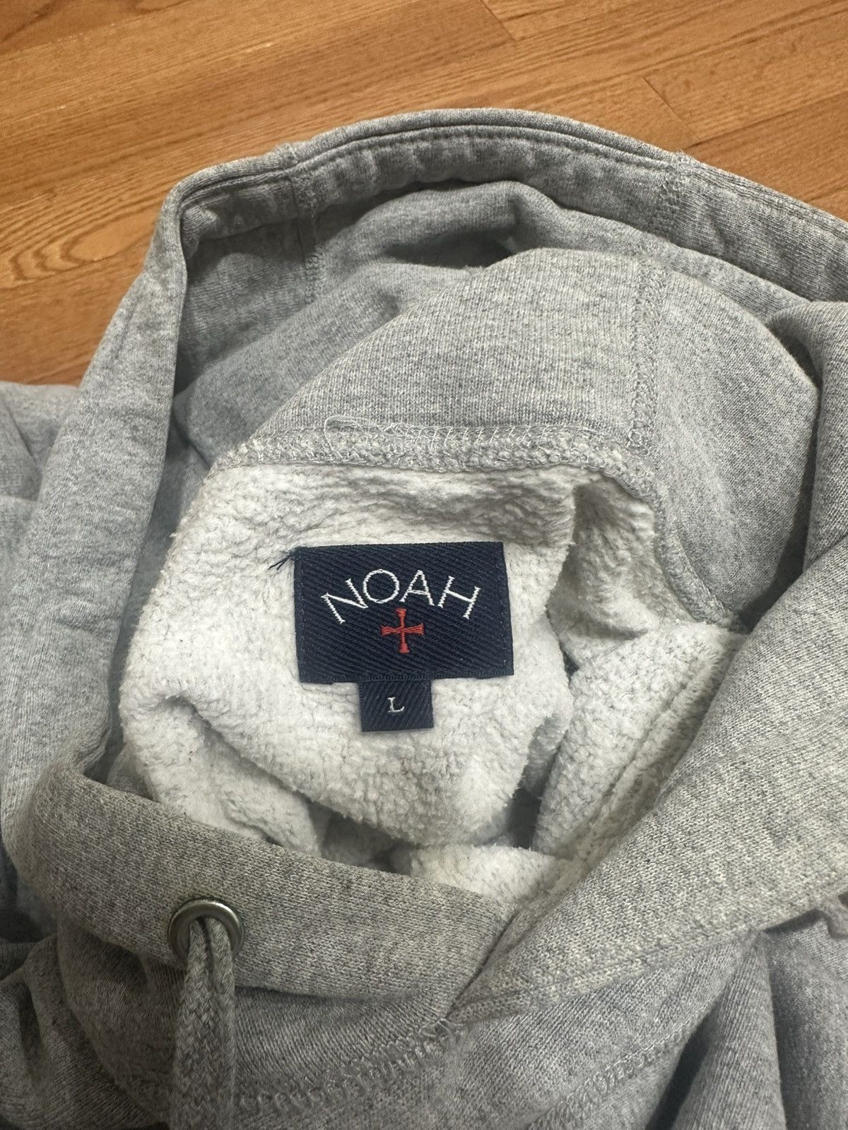 Noah NOAH Core Logo Hoodie Size Large (Heather Grey) Size US L / EU 52-54 / 3 - 9 Thumbnail