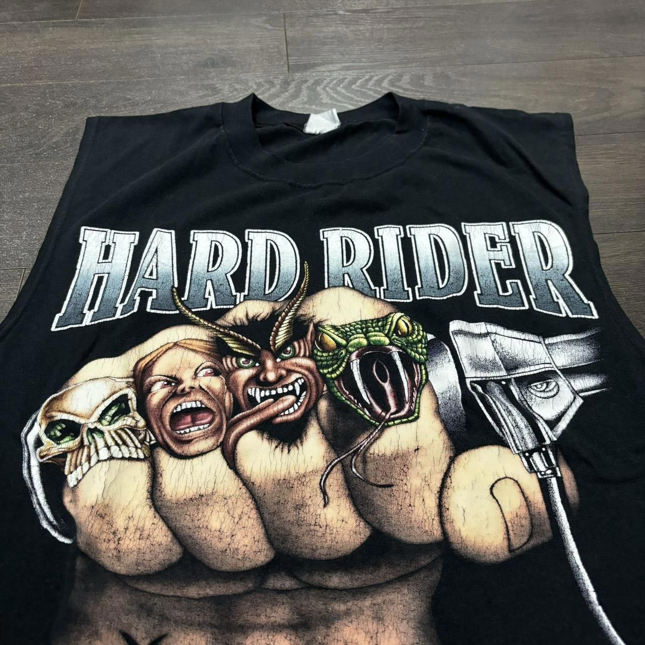 Designer Vintage Hard Rider Cut Off T Shirt Tank Top 90s Medium Size US M / EU 48-50 / 2 - 3 Thumbnail
