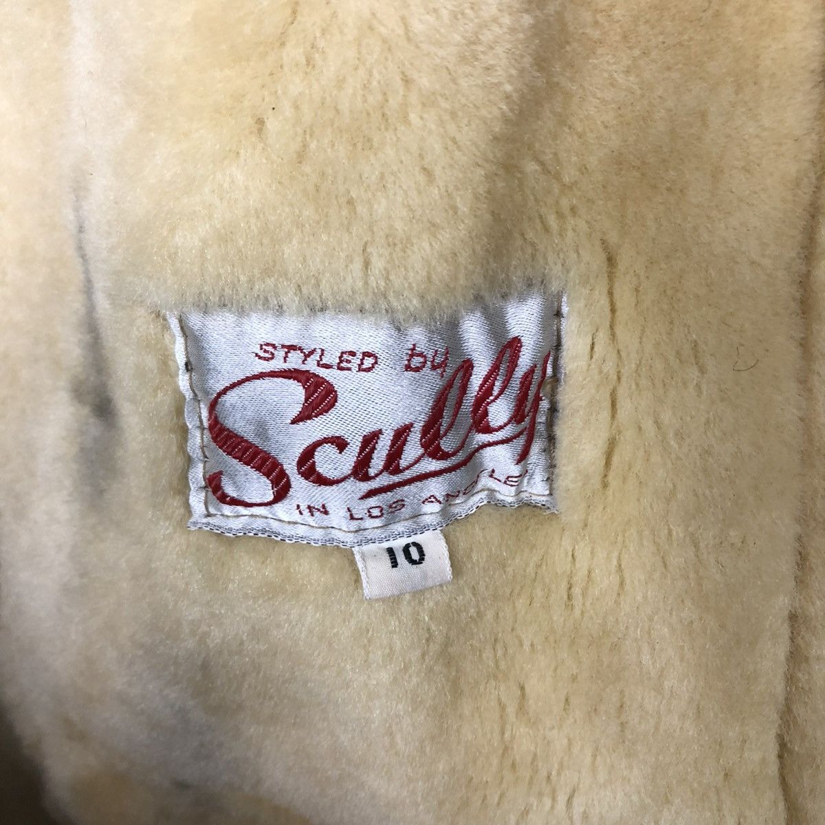 Vintage 🔥VINTAGE SHEARLING LEATHER JACKET MINK FUR BLANKET SCULLY Size US S / EU 44-46 / 1 - 19 Thumbnail