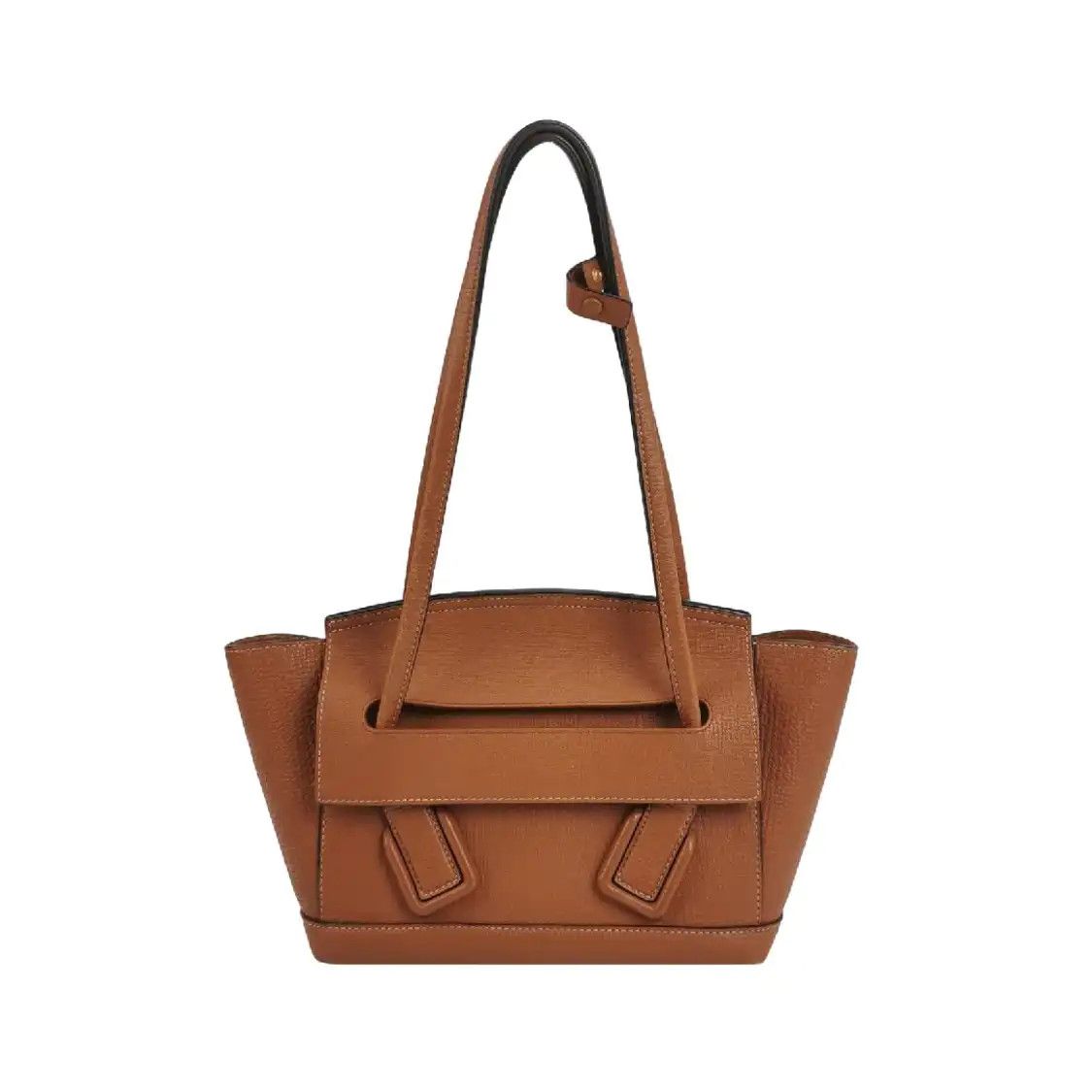 Bottega Veneta Arco Mini Brown Cowhide Leather Quilted Shoulder Bag Shoulder Bag, Women's
