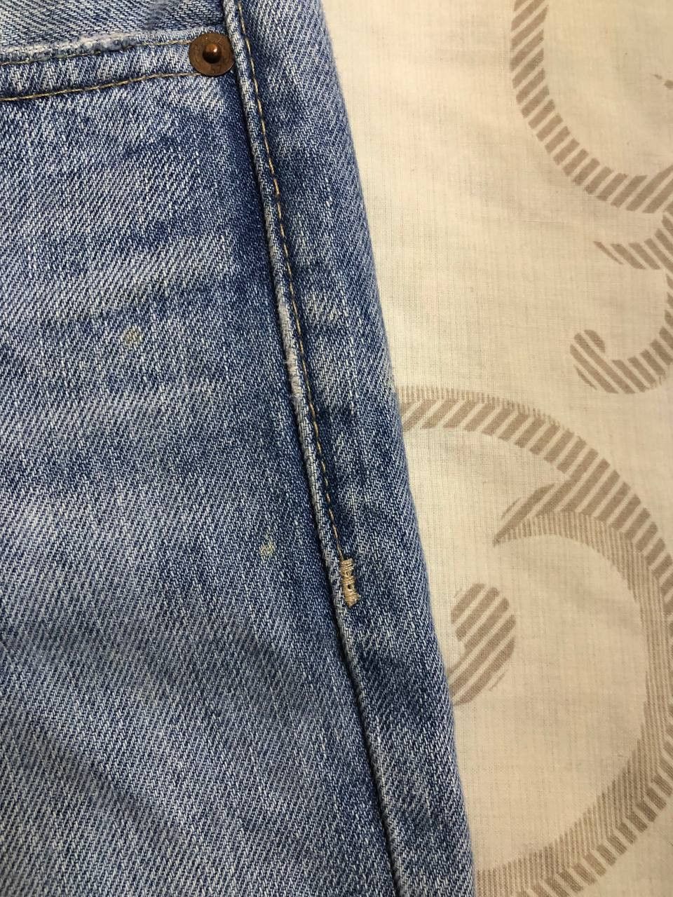 Polo Ralph Lauren Polo Ralph Lauren Vintage Straight Leg Denim distressed Size US 31 - 14 Thumbnail