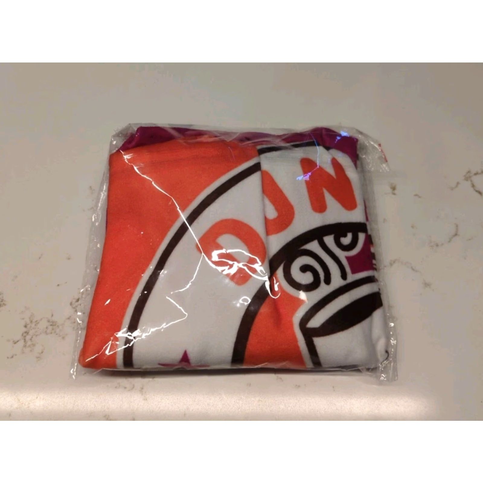 Doublet Dunkin Donuts Beanie Hat Mens One Size Orange Reversible Warm Double Lined Fleece 90s City Beach Skull Colorful Fun Size ONE SIZE - 2 Thumbnail