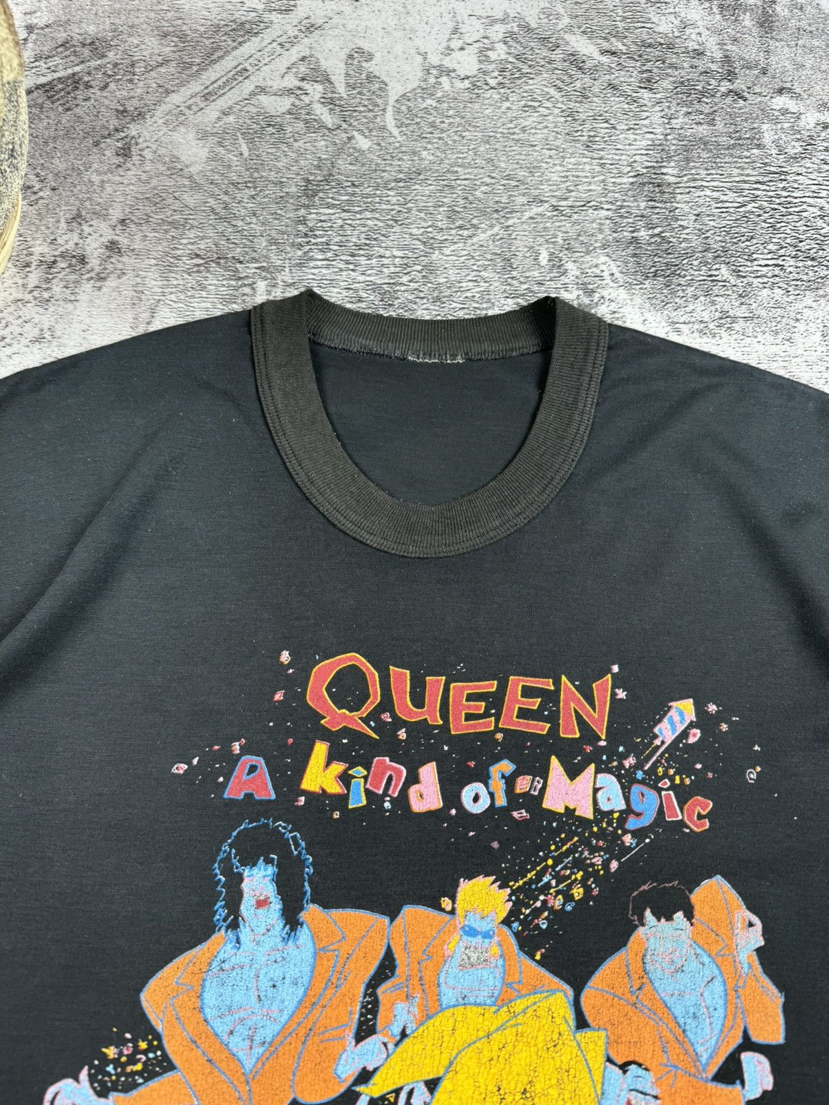 Band Tees Vintage 1986 Queen A Kind of Magic Tour 80S Music T Shirt Size US S / EU 44-46 / 1 - 10 Thumbnail