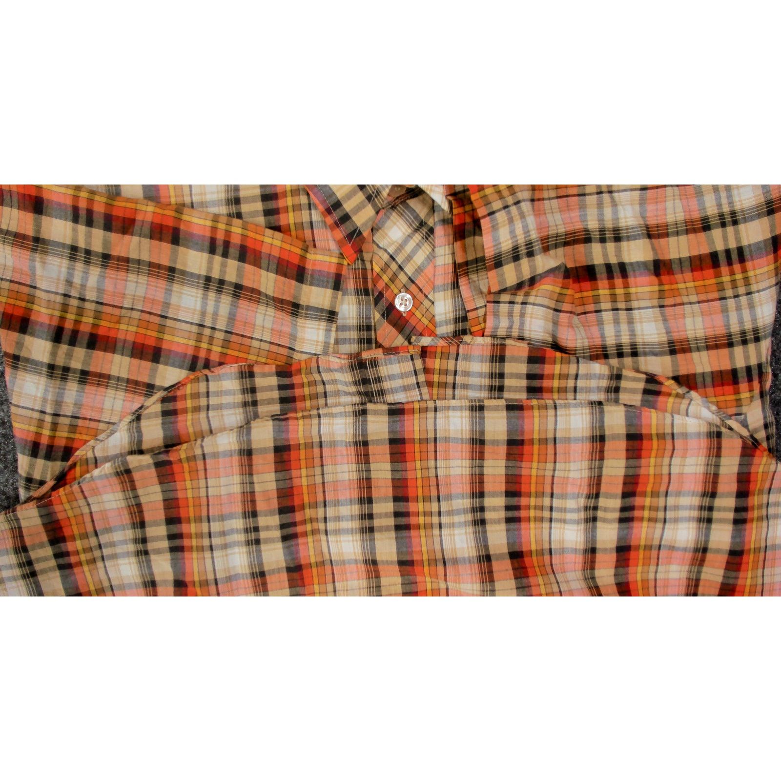 Wrangler Vintage 80s Made in Korea Single Stitch Plaid Shirt L Size US L / EU 52-54 / 3 - 8 Thumbnail