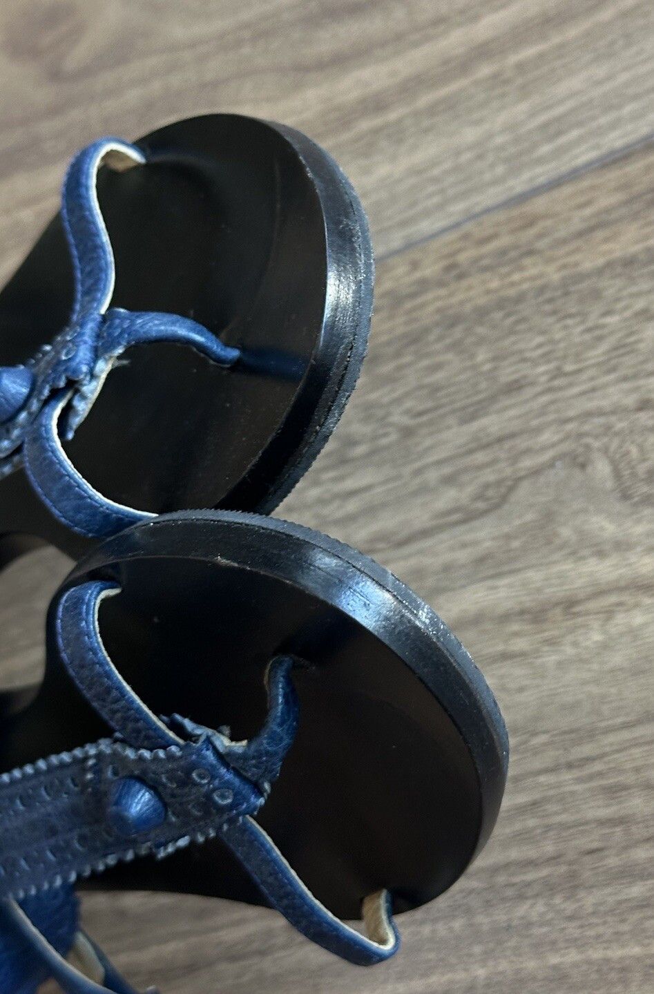 Balenciaga Balenciaga Paris Gladiator Studded Flat Sandals City Size US 8.5 / IT 38.5 - 14 Thumbnail