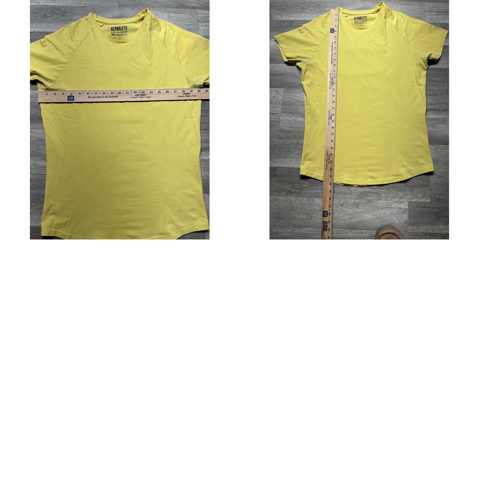 Vintage VINTAGE Alphalete T-Shirt Men M Yellow Short Sleeve Crew Neck Back Barcode Graphic Medium Mens Size US M / EU 48-50 / 2 - 8 Thumbnail