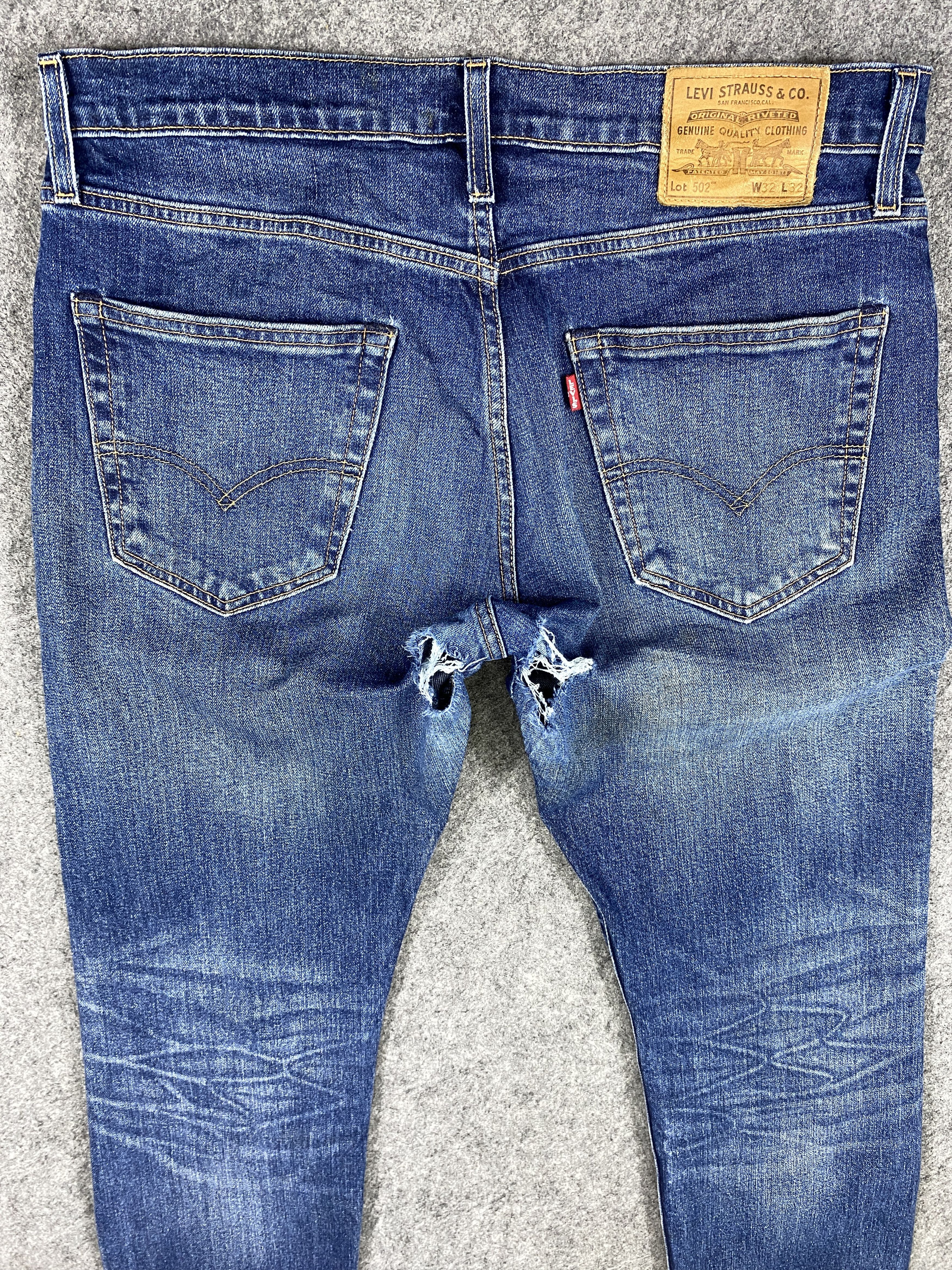 Levi's Distressed Blue Levi's 502 Jeans 34x31 Denim -SJ183 Size US 34 / EU 50 - 4 Thumbnail