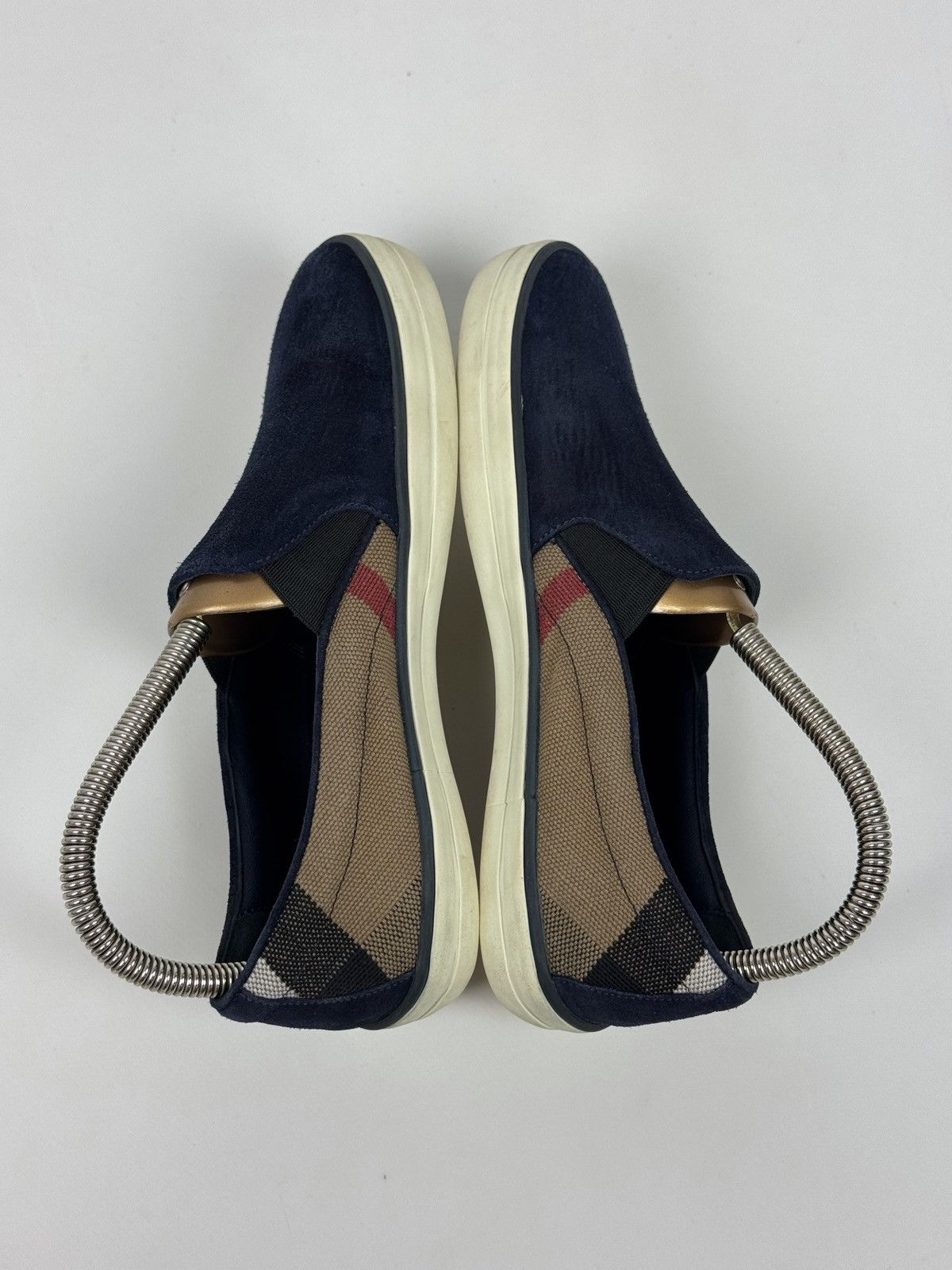 Burberry Faded Burberry Nova Check Suede Slip On Shoes Size US 5 / EU 37 - 10 Thumbnail