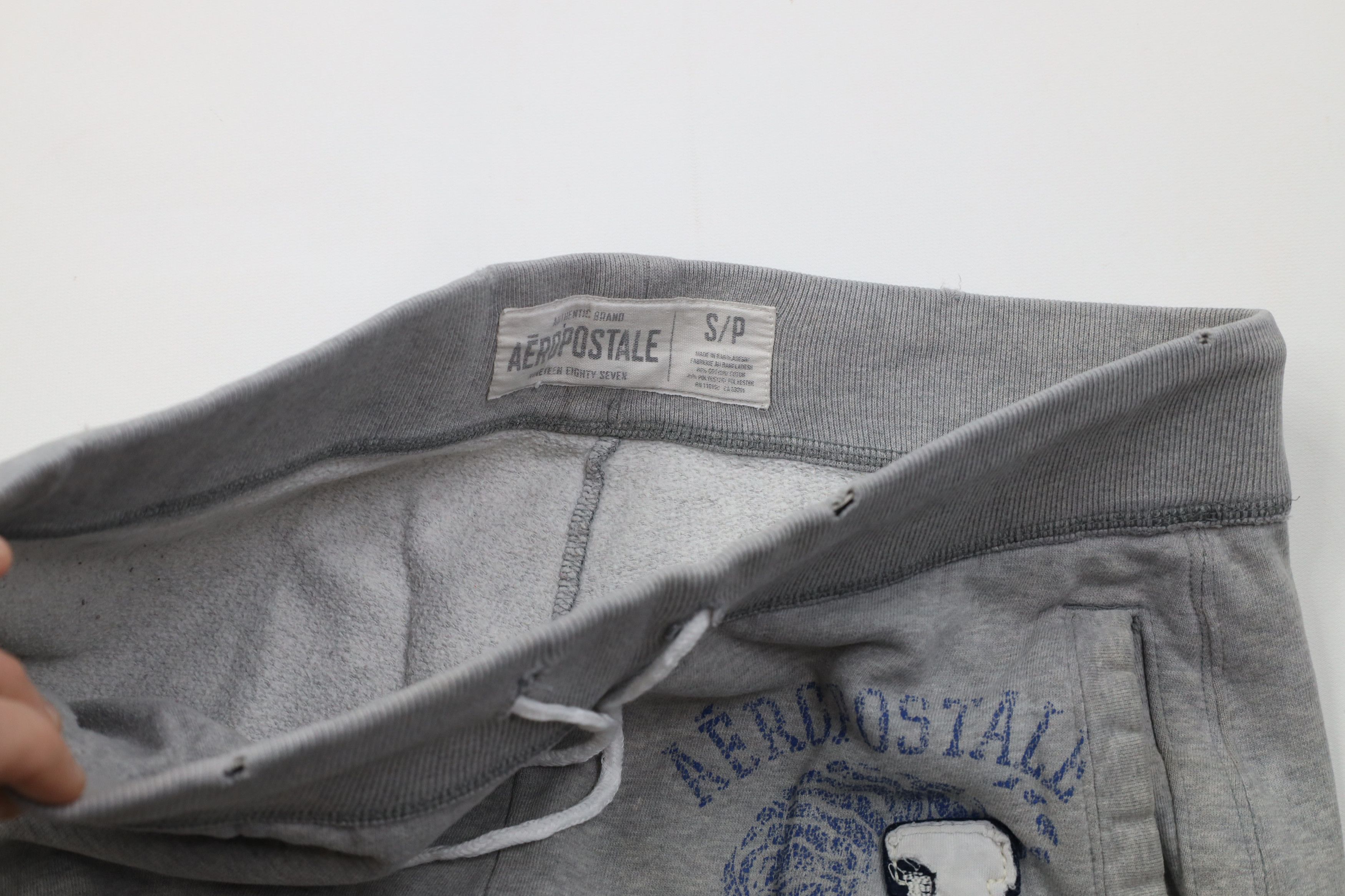 Aeropostale Vintage 90s Y2K Aeropostale Wide Leg Sweatpants Pants Gray Size US 32 / EU 48 - 11 Thumbnail