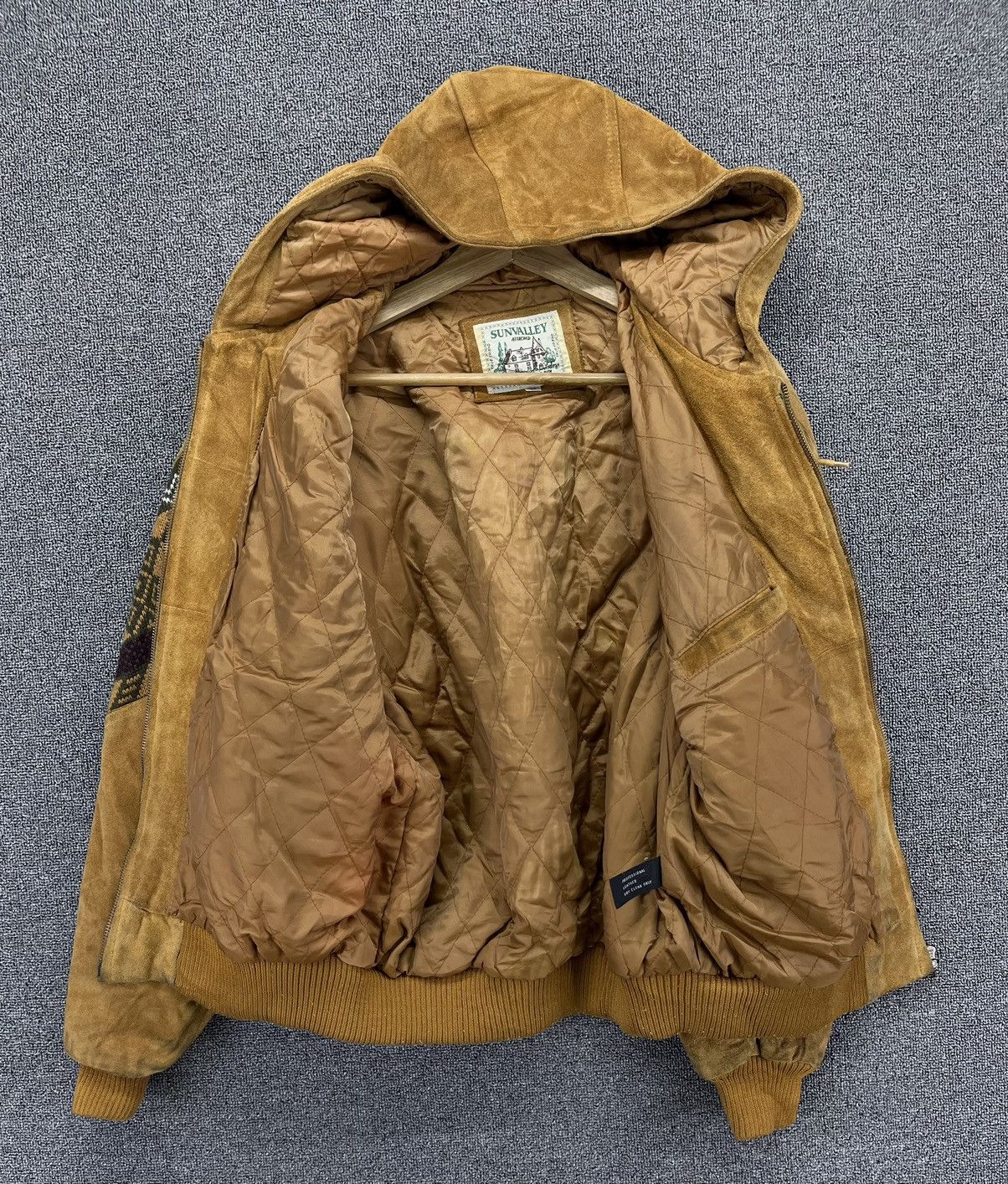 Japanese Brand Vintage Sun Valley Hooded Rare Leather Jacket Size M / US 6-8 / IT 42-44 - 6 Thumbnail