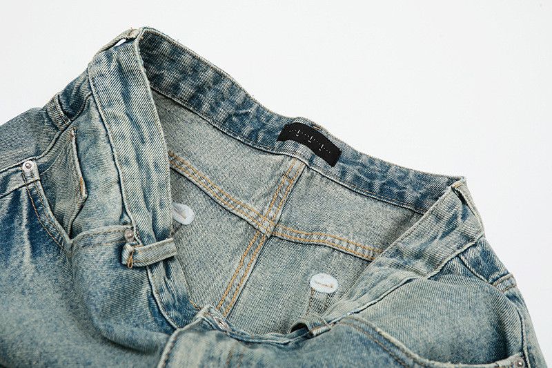 Vintage American retro men's loose casual washed jeans Size US 32 / EU 48 - 3 Thumbnail