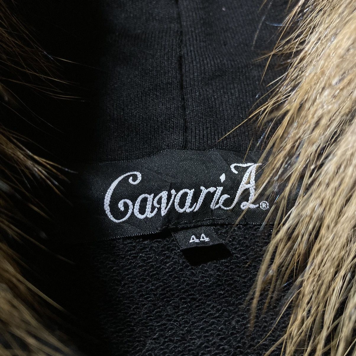 Japanese Brand 2000s CavariA Studed Gothic Punk Style Fur Hoodie Black Size US M / EU 48-50 / 2 - 11 Thumbnail