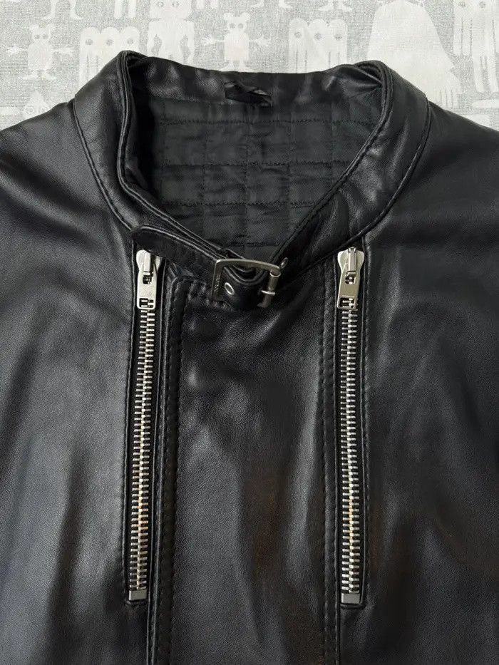 Dior Homme AW07 Leather Bomber Flight Jacket